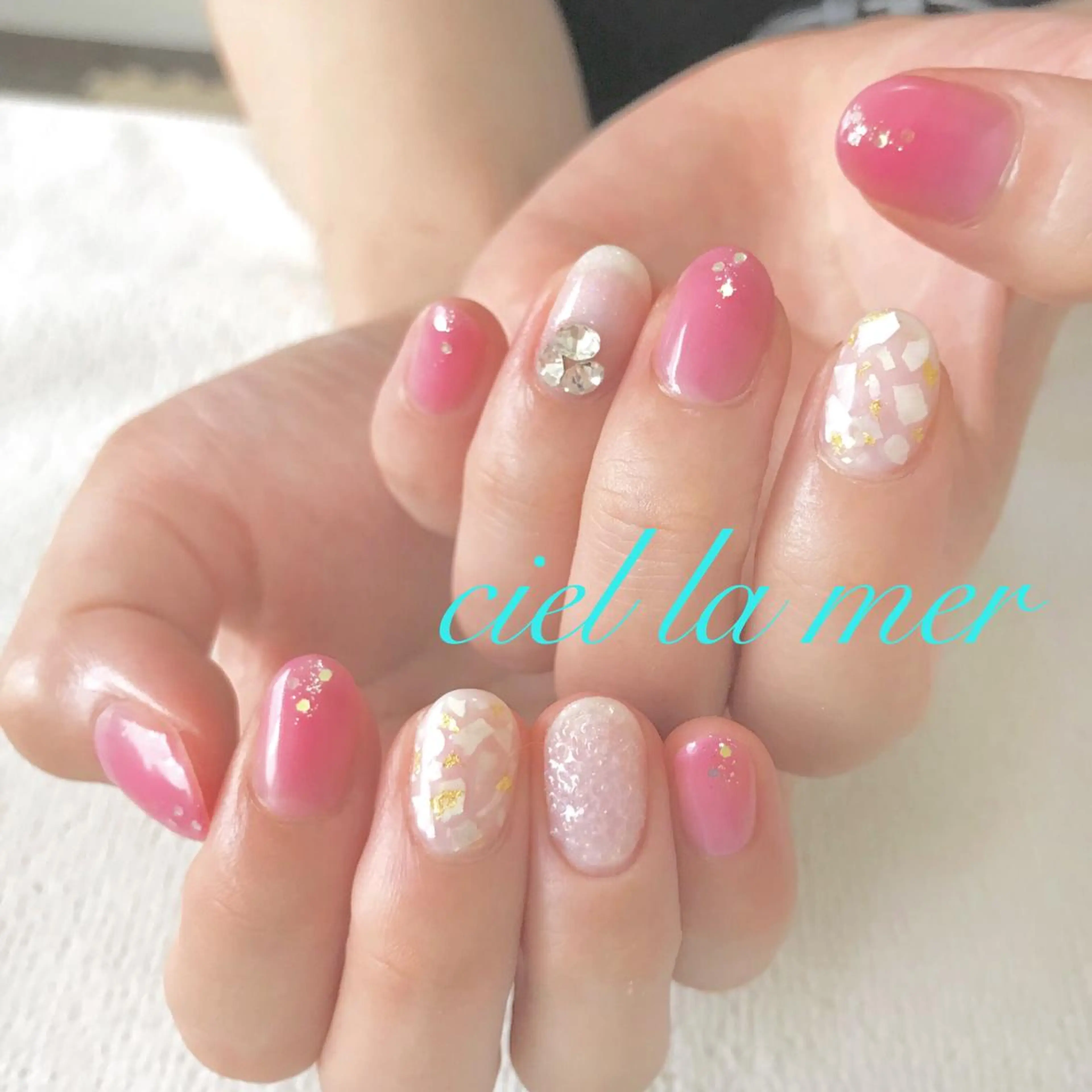 ネイル ハンドネイル フットネイル ciel la merのネイルデザイン