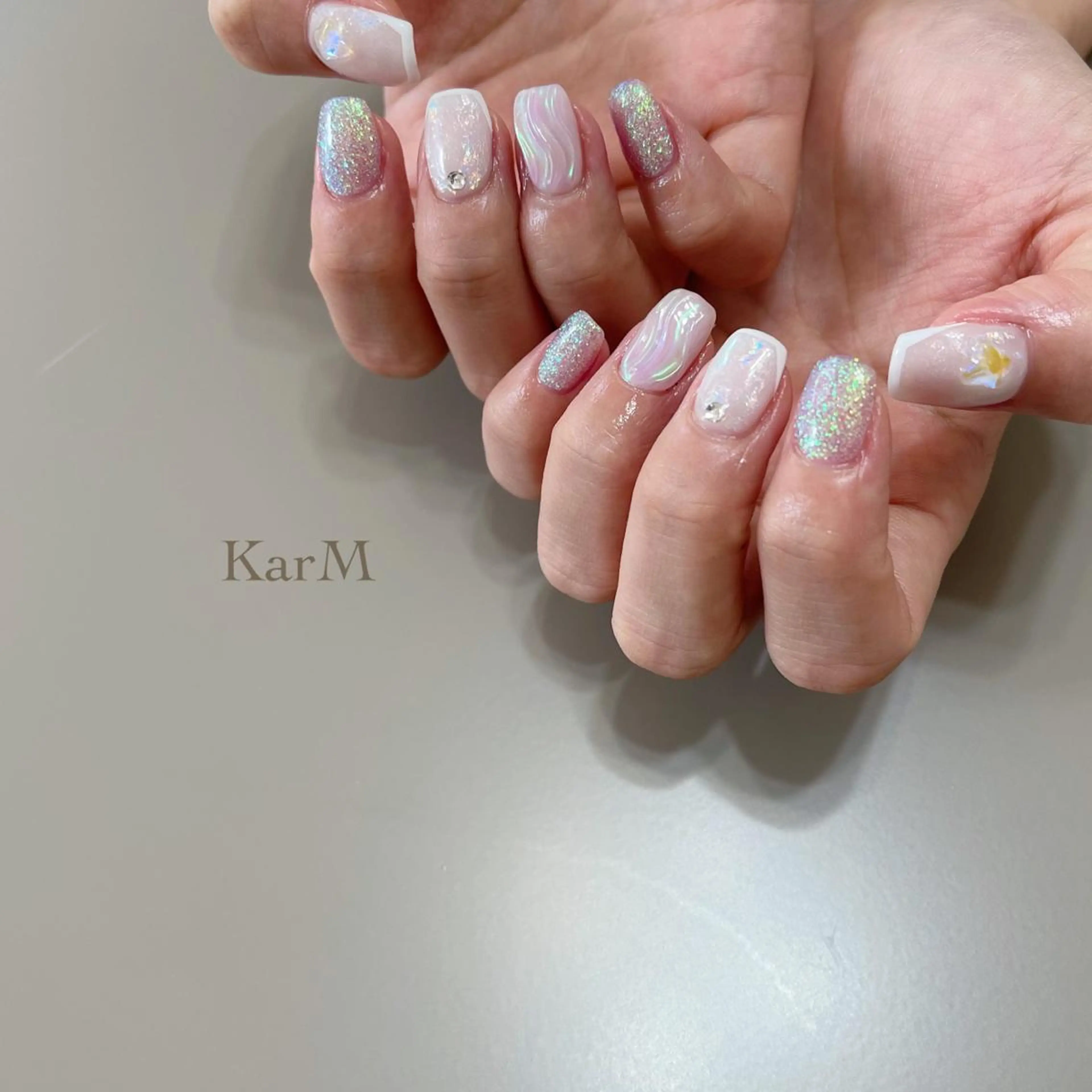 ネイル アートネイル オーロラネイル チークネイル フットネイル フレンチネイル ハンドネイル ogino karinのネイルデザイン