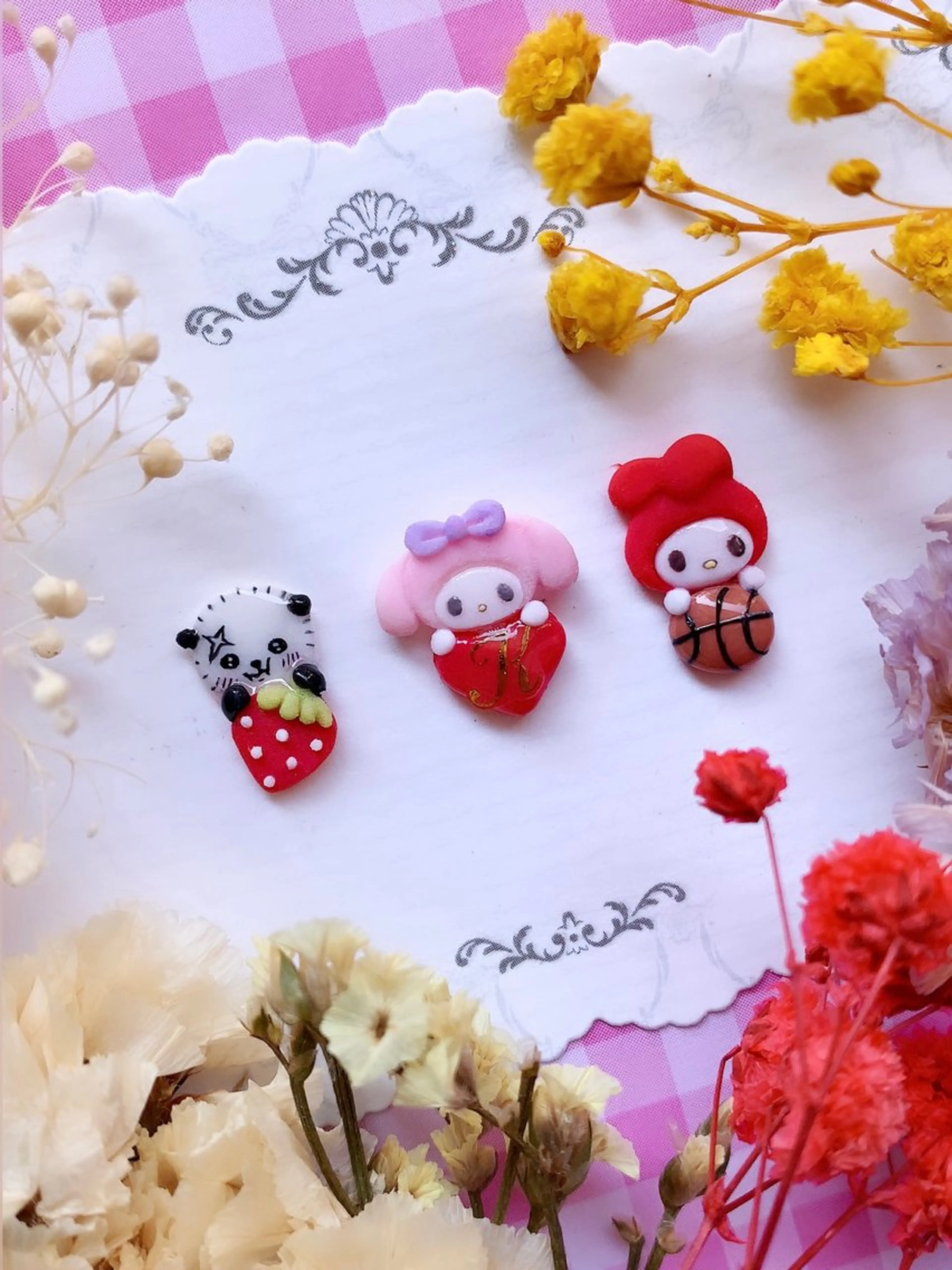 ネイル アートネイル ぷっくりネイル シェアサロンLei.g(レイジー)所属・3Dアートネイル💗 都築レナのネイルデザイン