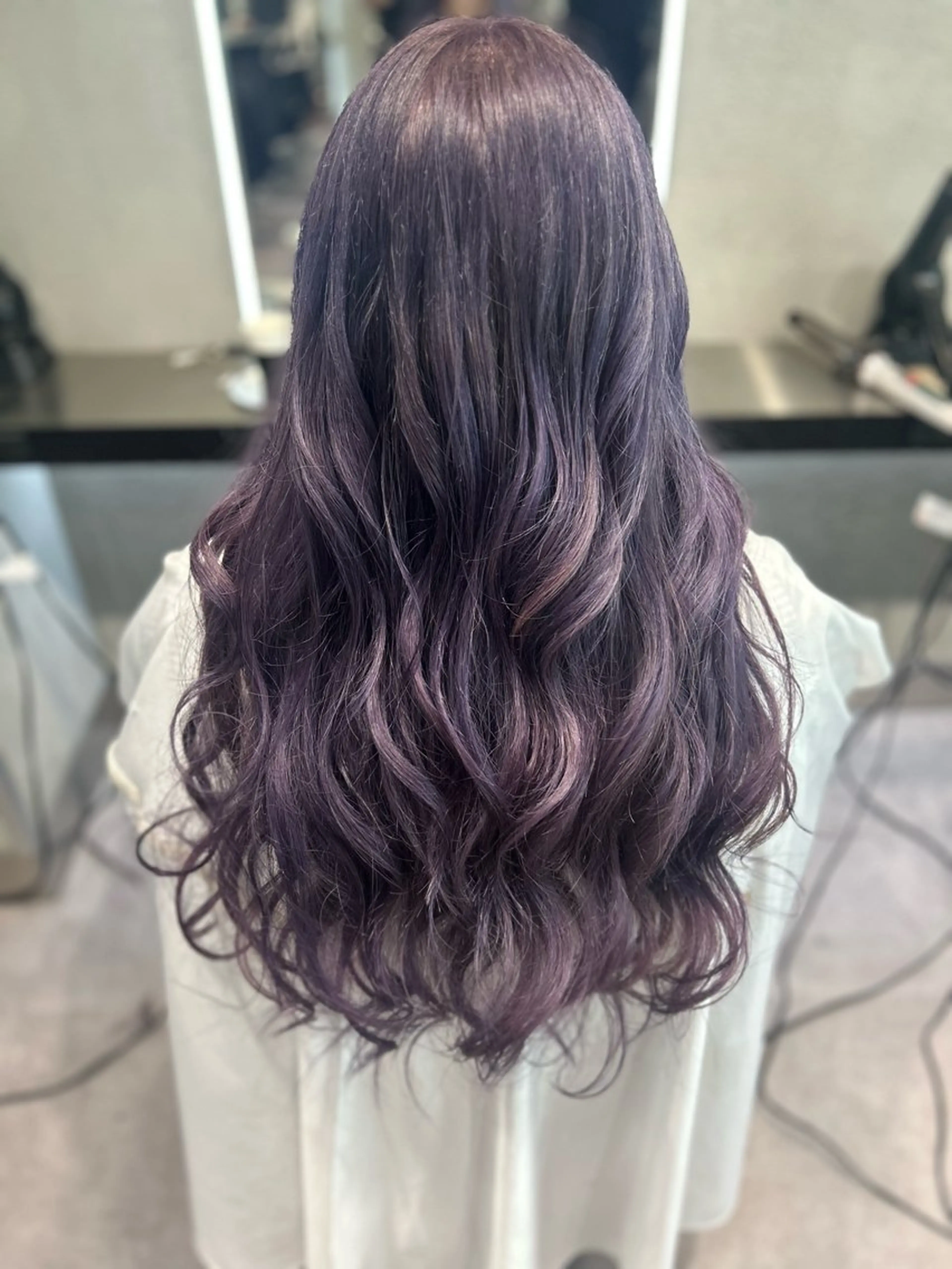 ロング カラー パープルカラー 🌈ウルトワ水素 髪質改善naru🌈のヘアスタイル