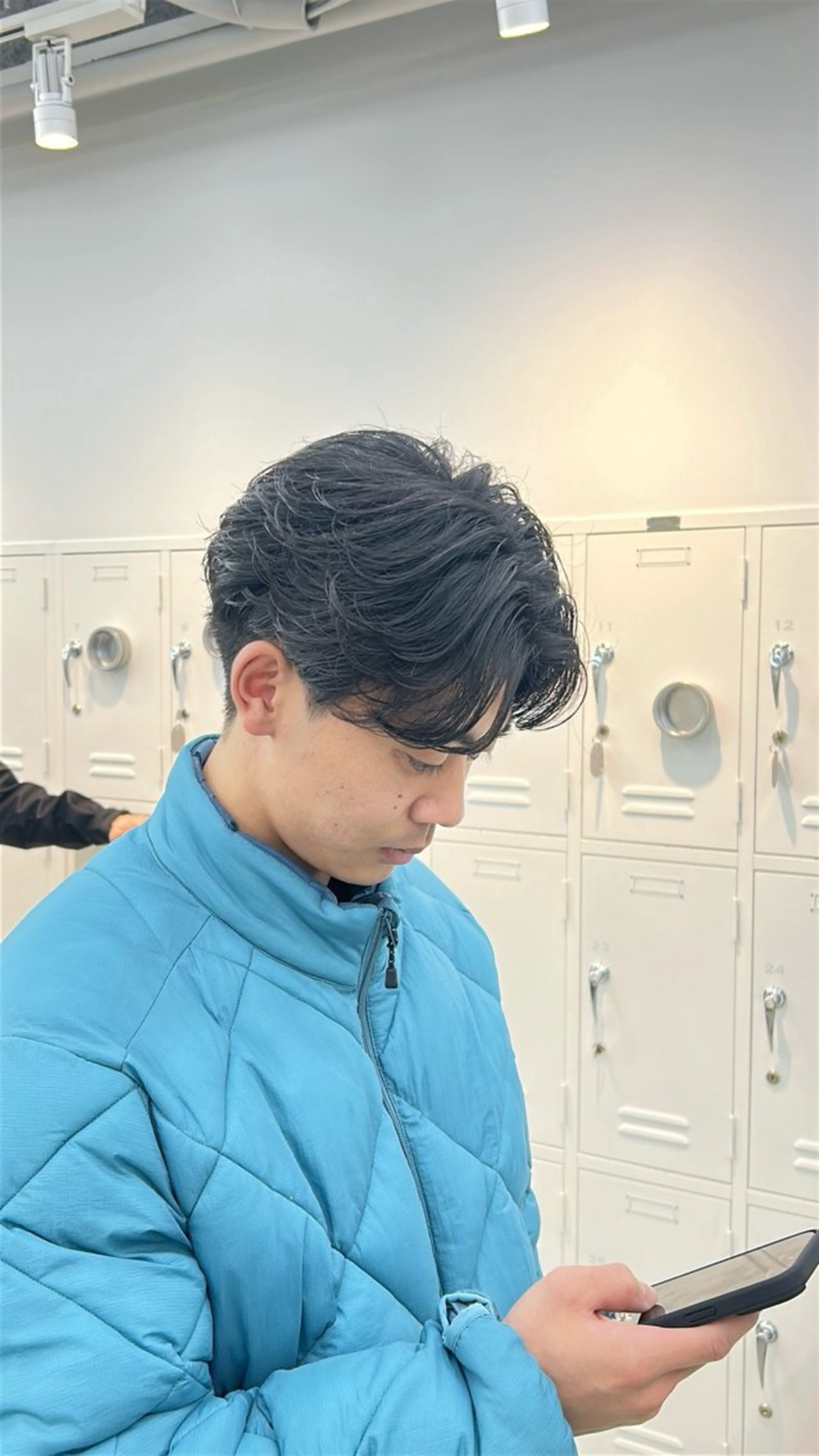 パーマ メンズ フェザーパーマ メンズパーマ 湯浅禅也/プードル /波巻きパーマ/栄のヘアスタイル