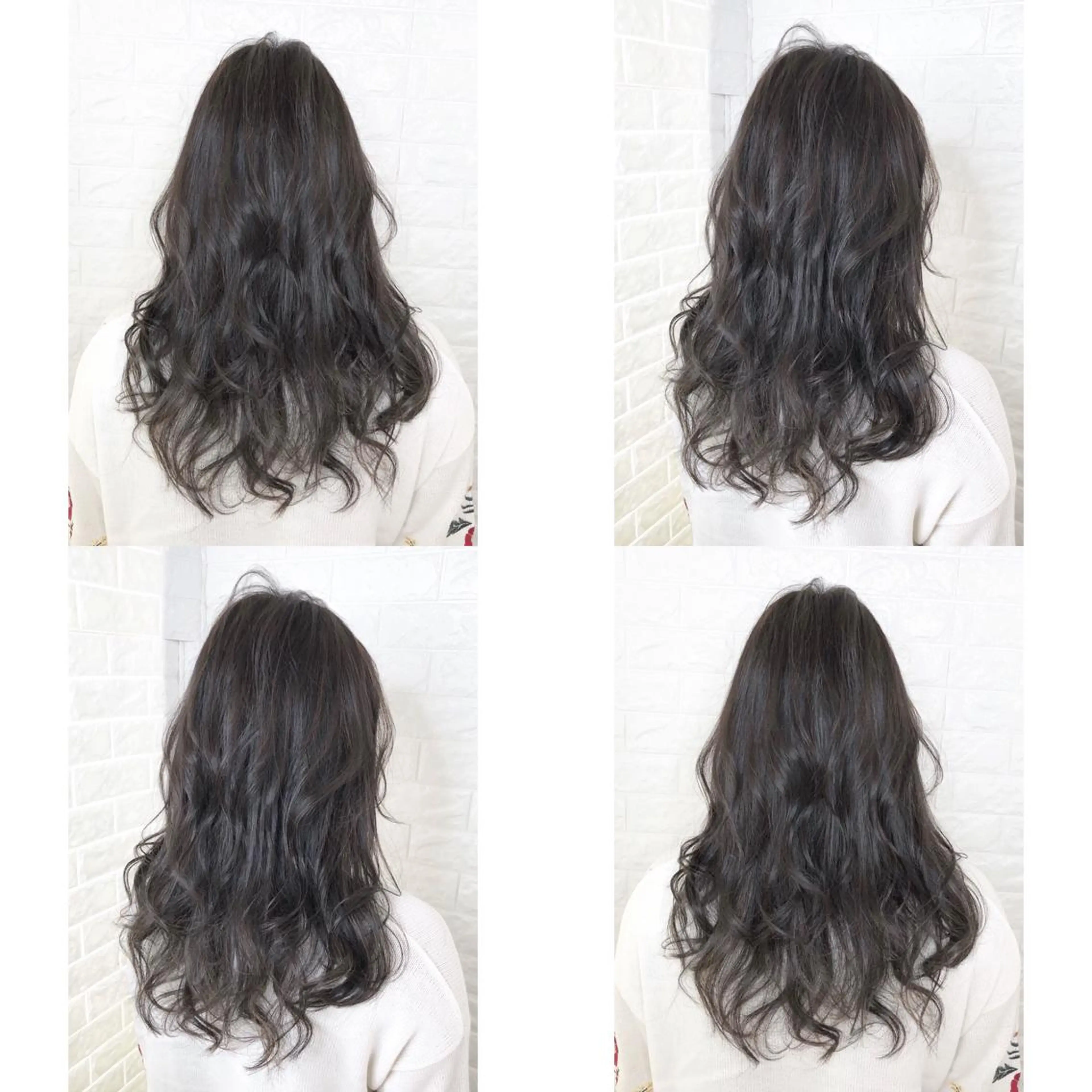 セミロング カラー 透明感カラー ハイライトカラー ハイライト KIZU 髪質改善 オカルト怪談のヘアスタイル