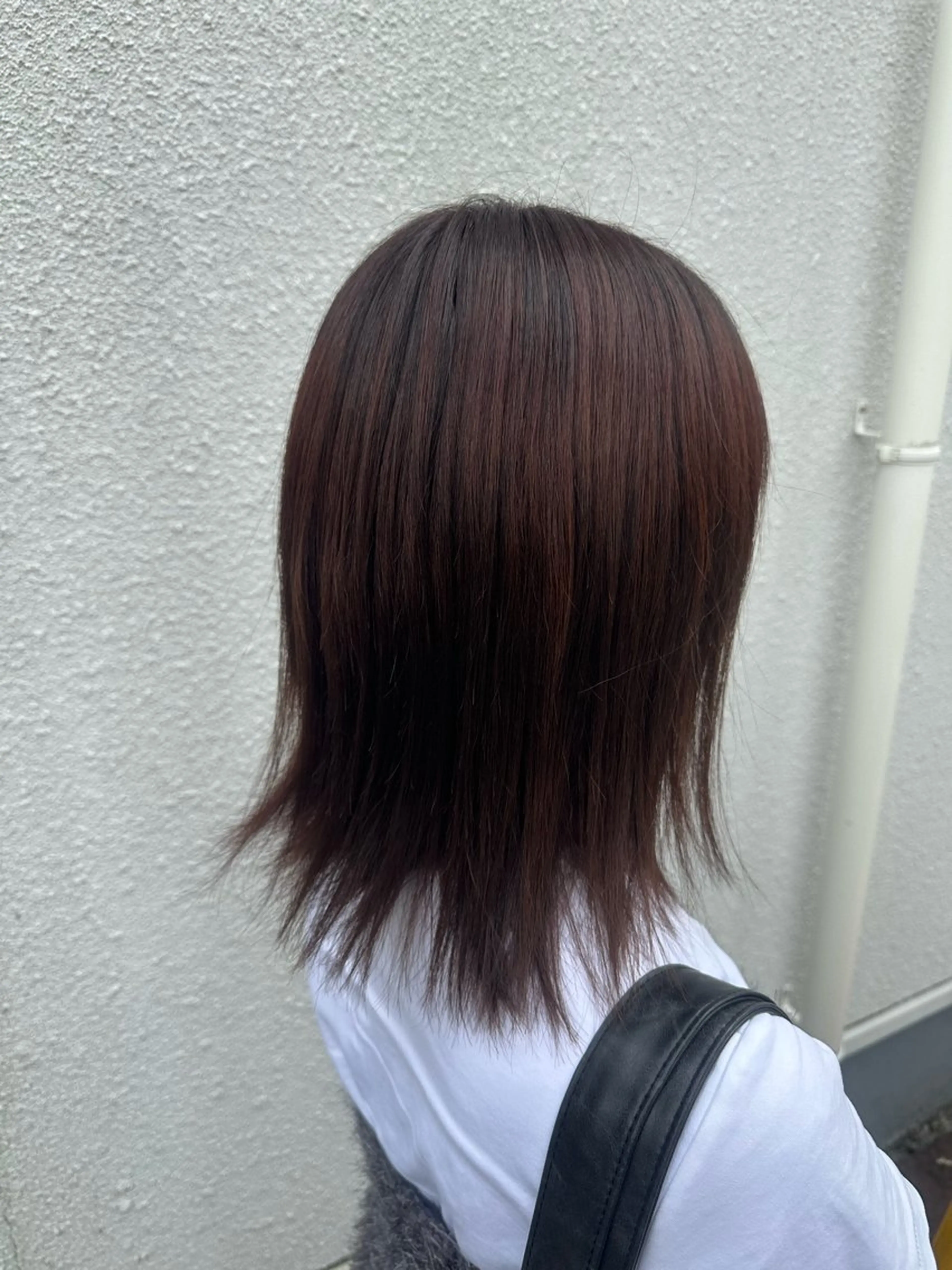 ミディアム カラー ヘアカラー 安達 望のヘアスタイル