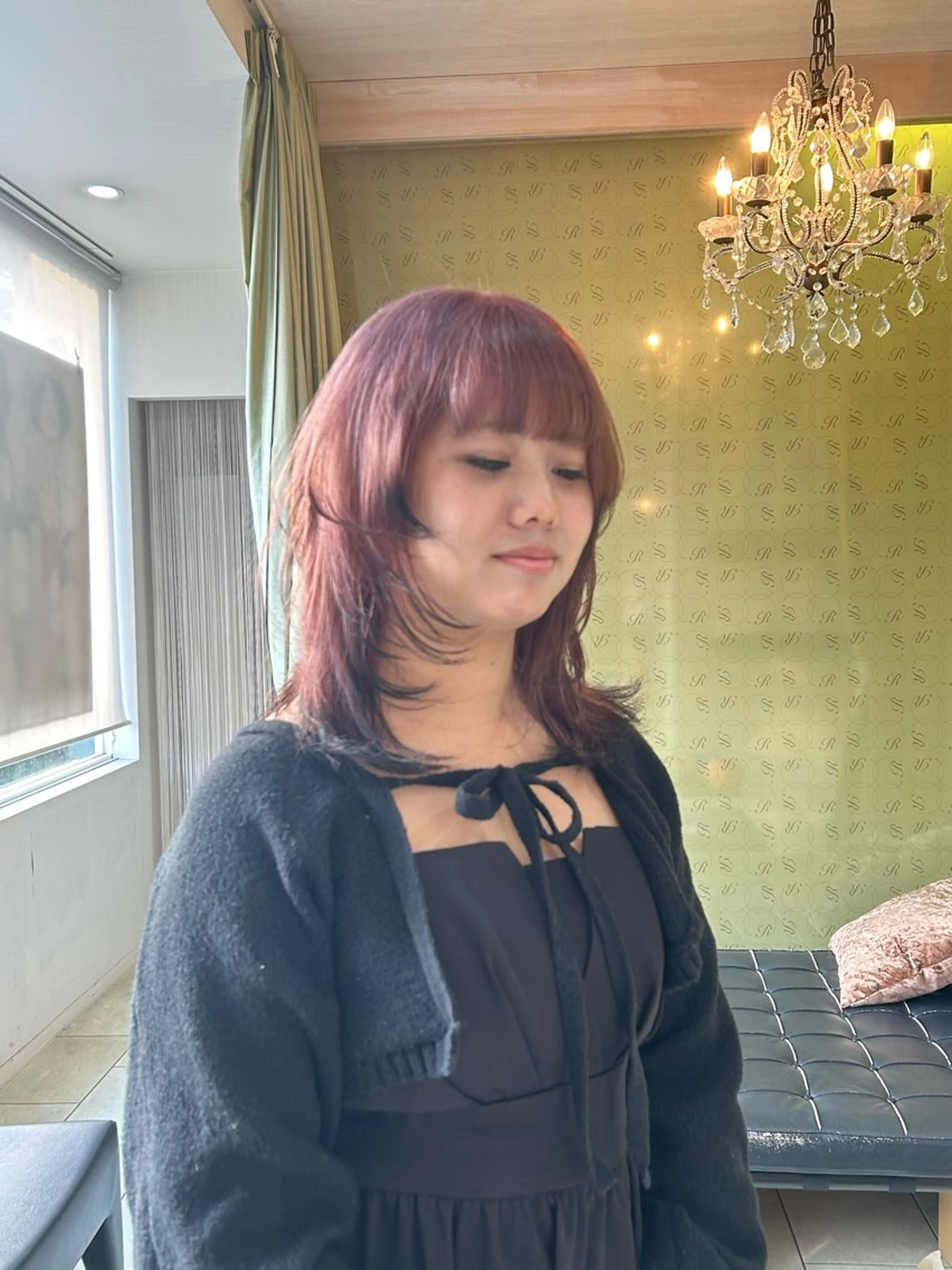 セミロング カット ヘアカラー 似合わせパーマ/ メンズパーマ/しゅうのヘアスタイル