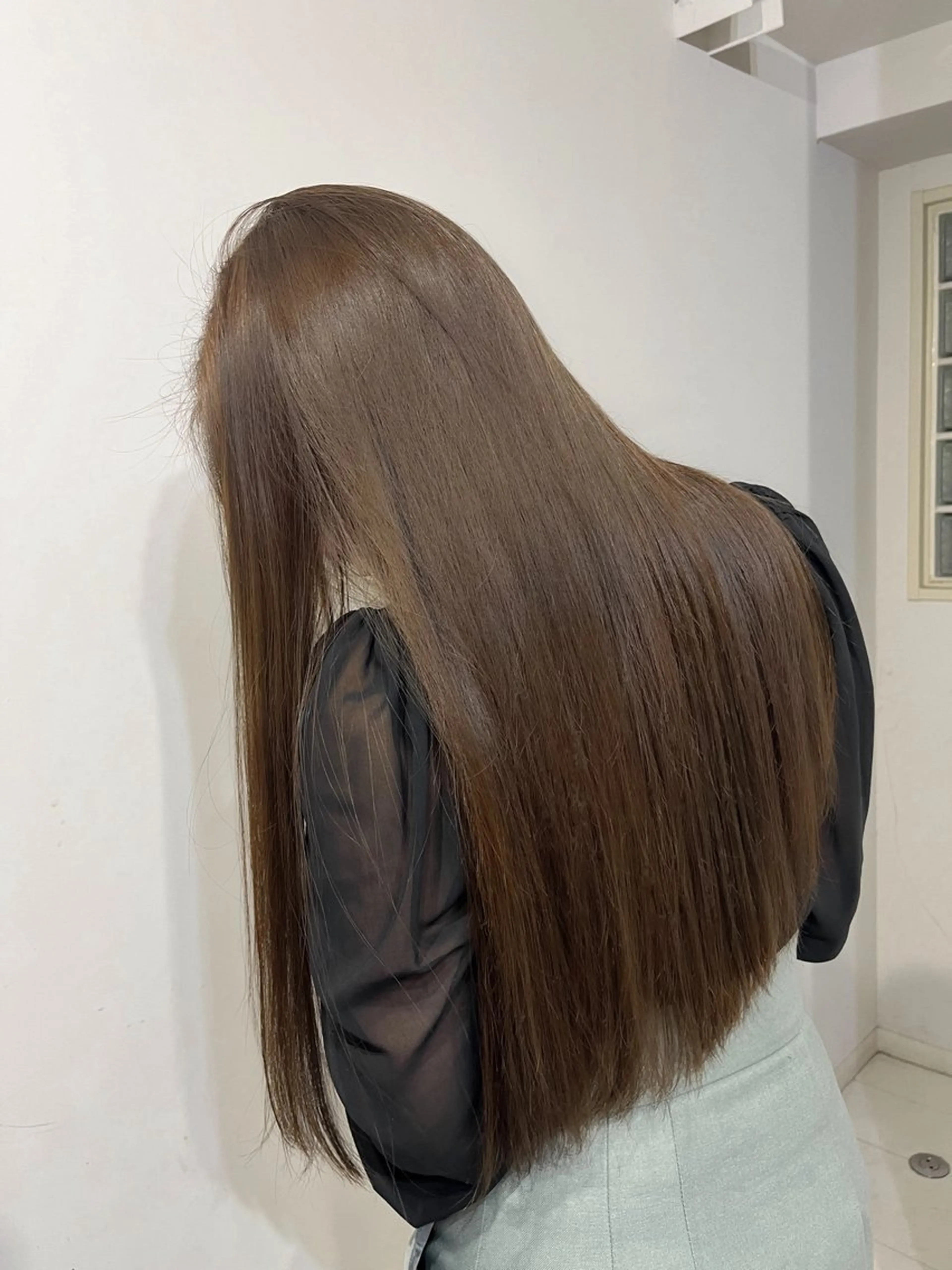 カラー ブリーチ ブリーチなしカラー 🪞透けヘア髪質改善 艶ベージュ/nagiのヘアスタイル