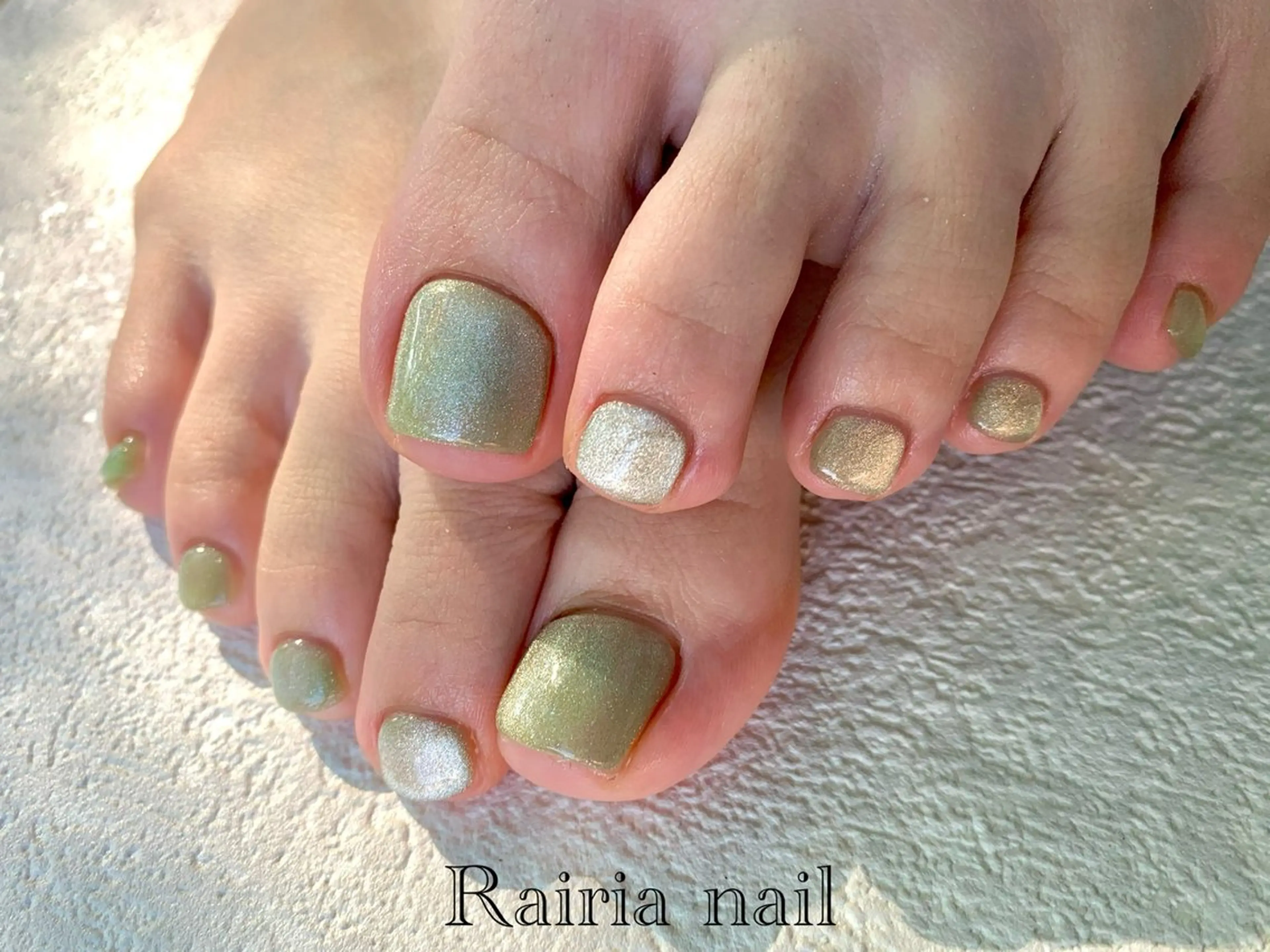 ネイル フットネイル rairiaharu パラジェルのネイルデザイン