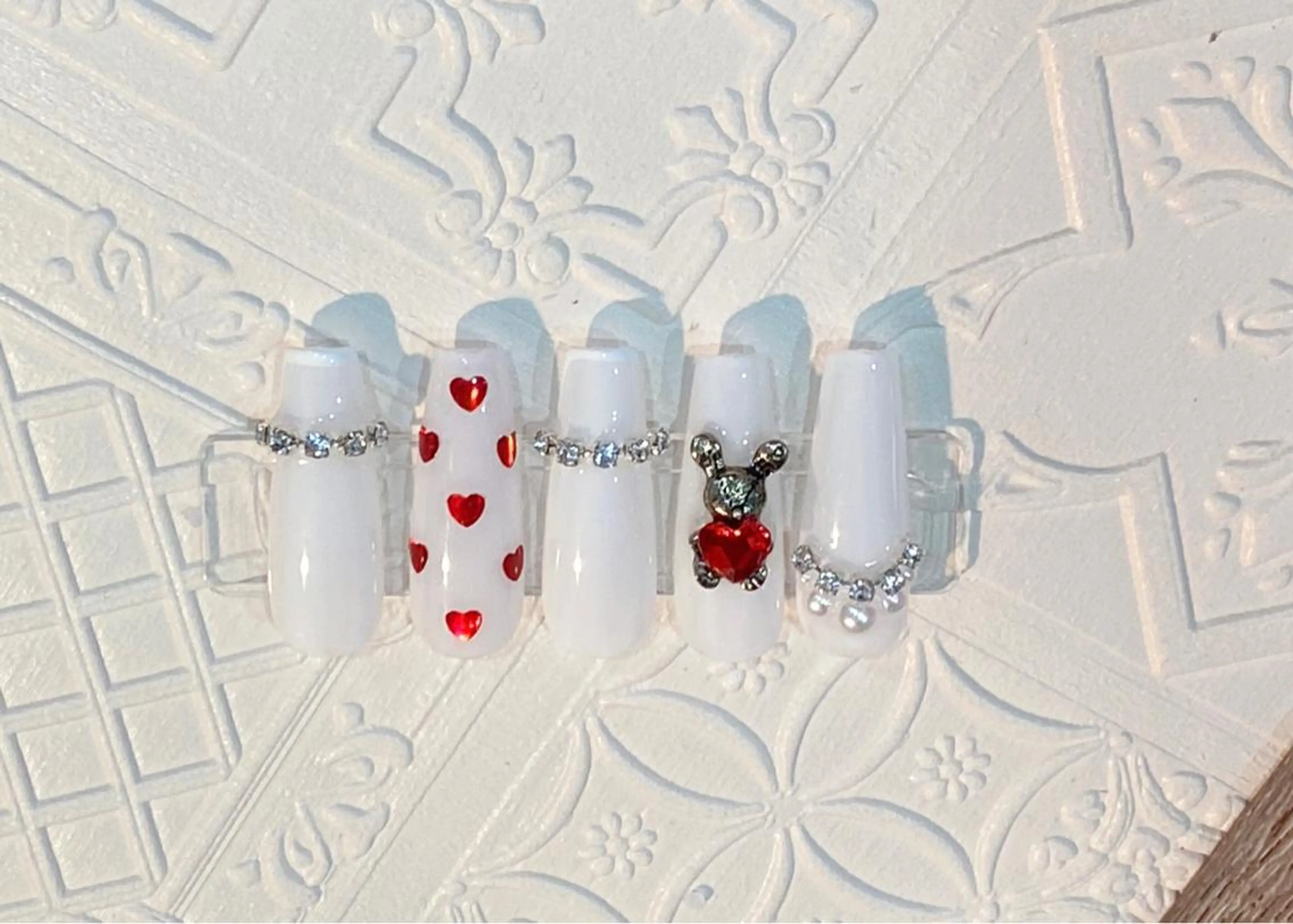 ネイル バレンタイン ハンドネイル MSSugar Nailのネイルデザイン