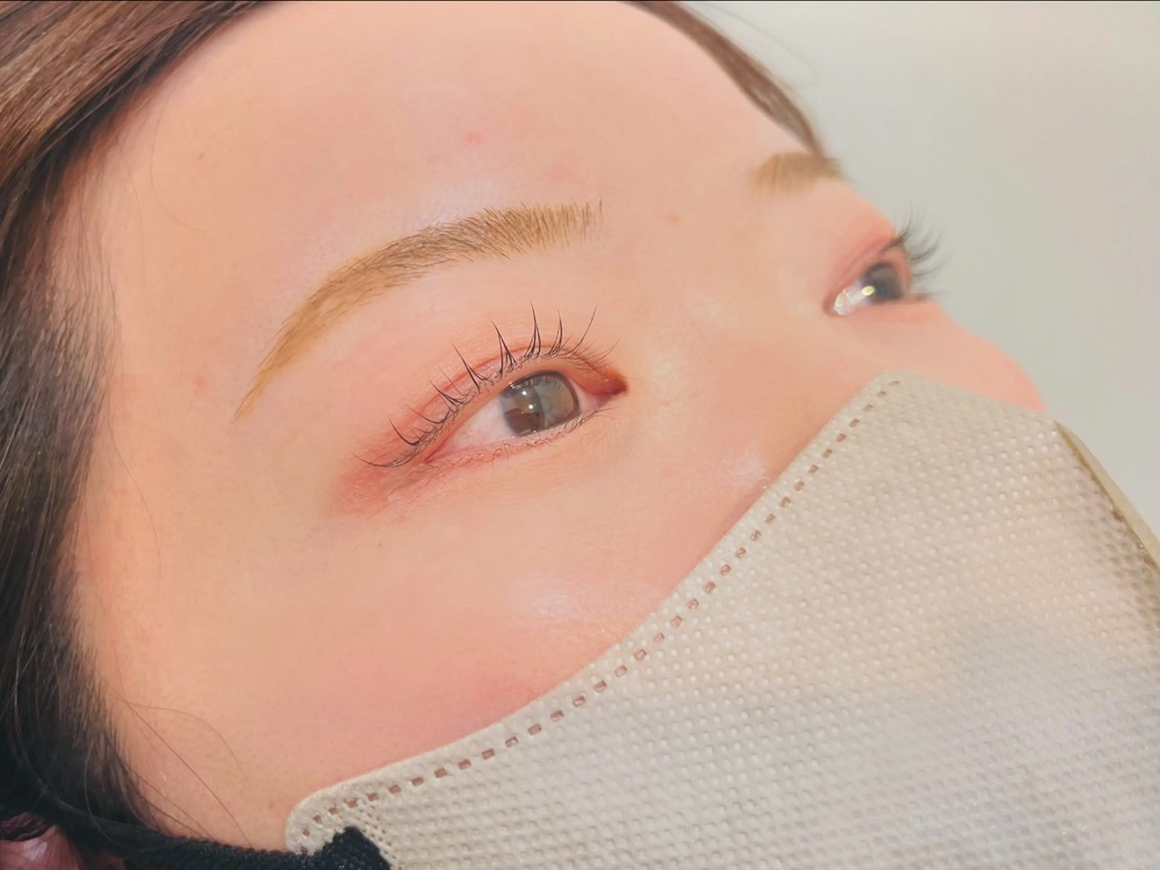 まつげパーマ3,960円➕ほほのワックス脱毛1,100円✮の写真