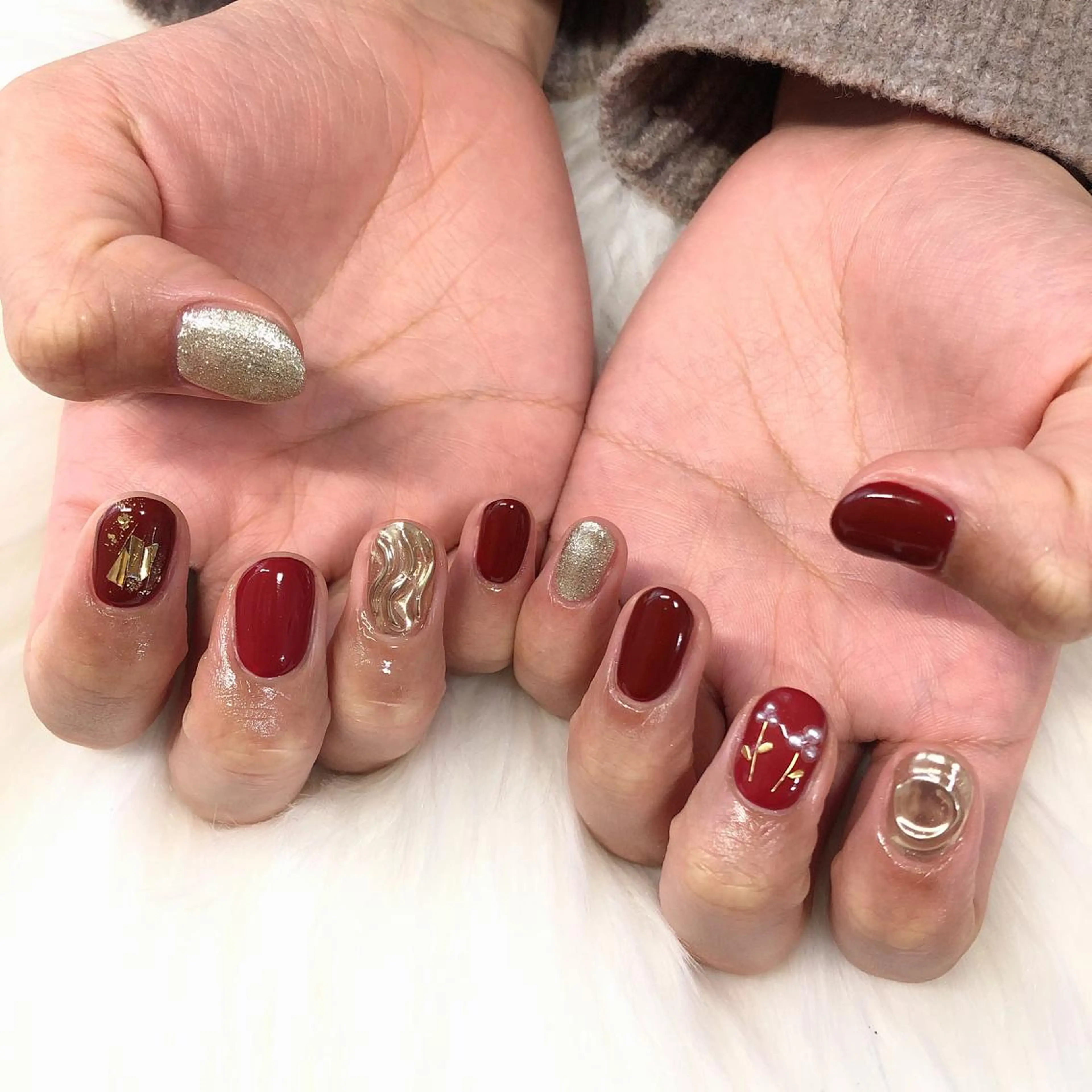 ネイル ハンドネイル 西岡 杏のネイルデザイン