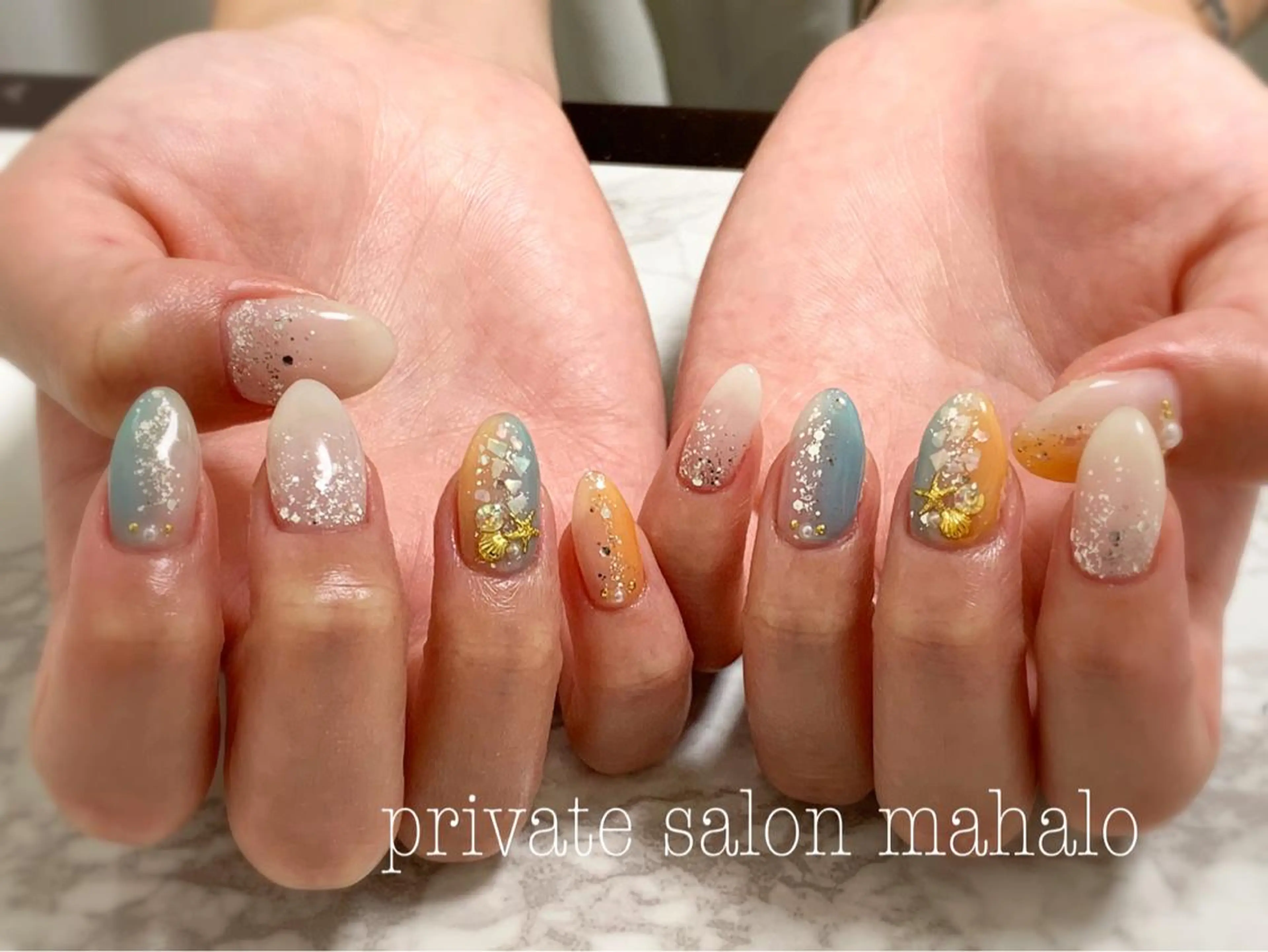 ネイル 夏ネイル 💎JADE💎 齊藤沙也香のエステ・リラクイメージ