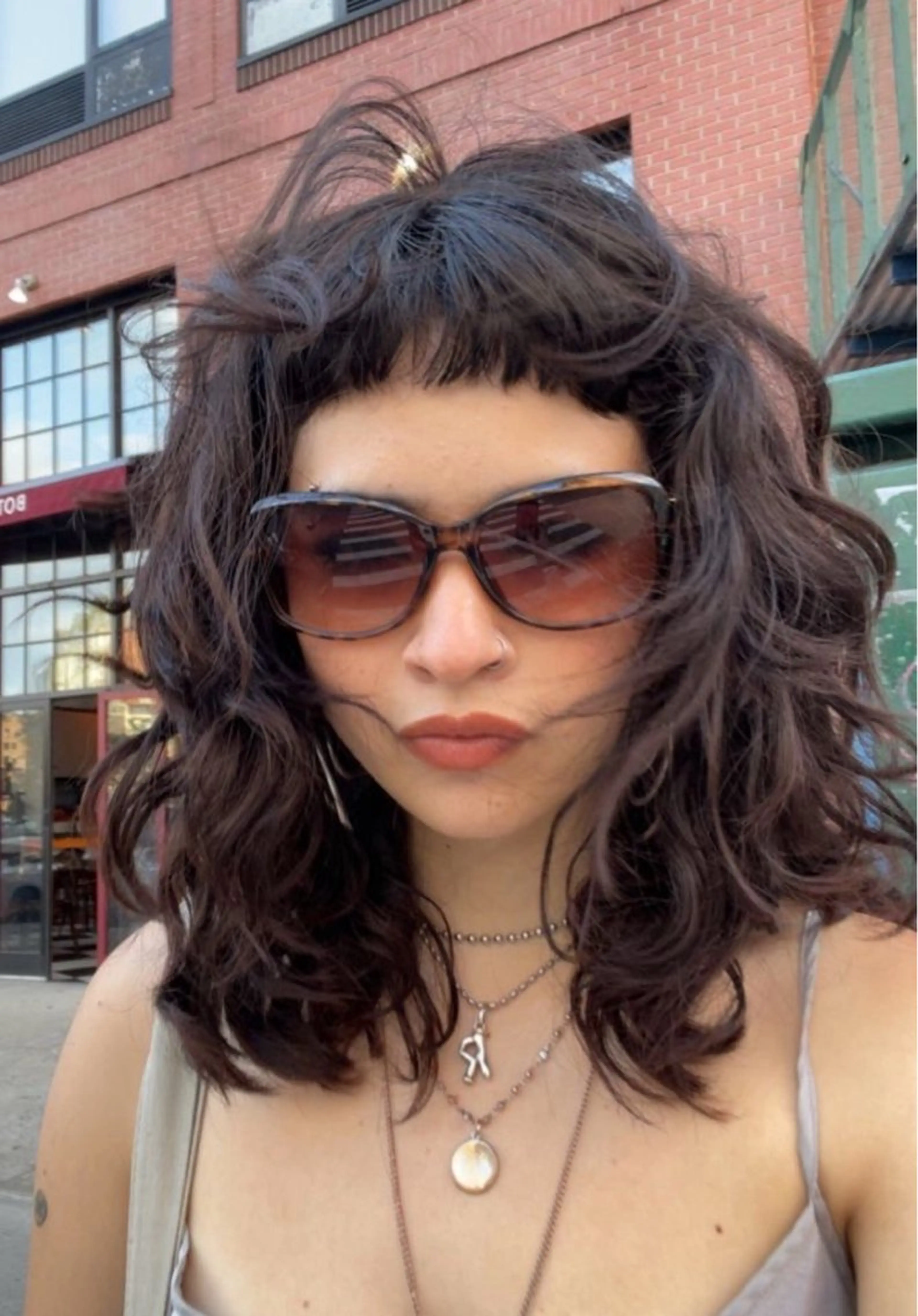 セミロング セミロングパーマ モデル募集中❗️ 吹矢　渉のヘアスタイル