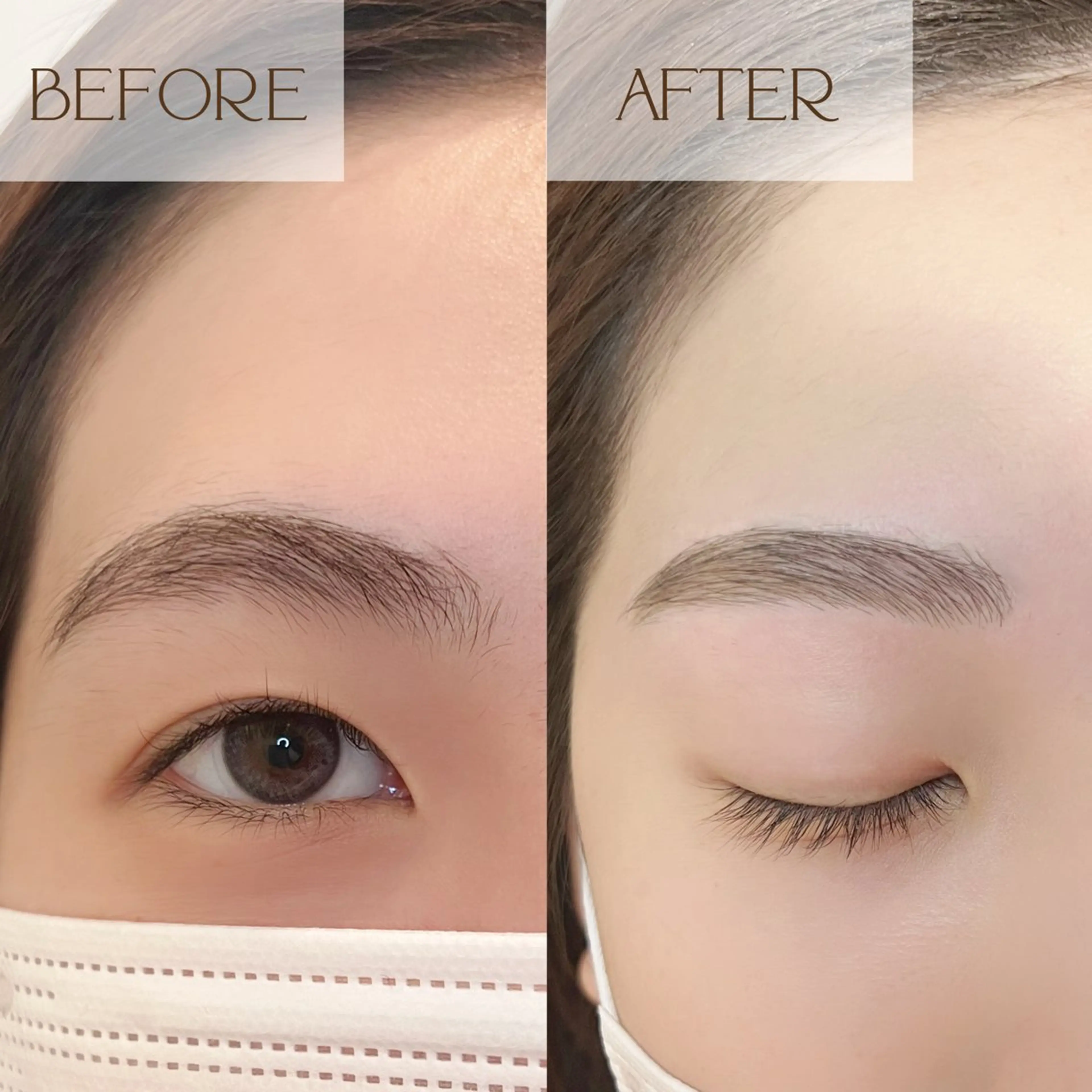 アイブロウ ラッシュリフト高評価 /HITOMIのマツエク・マツパデザイン