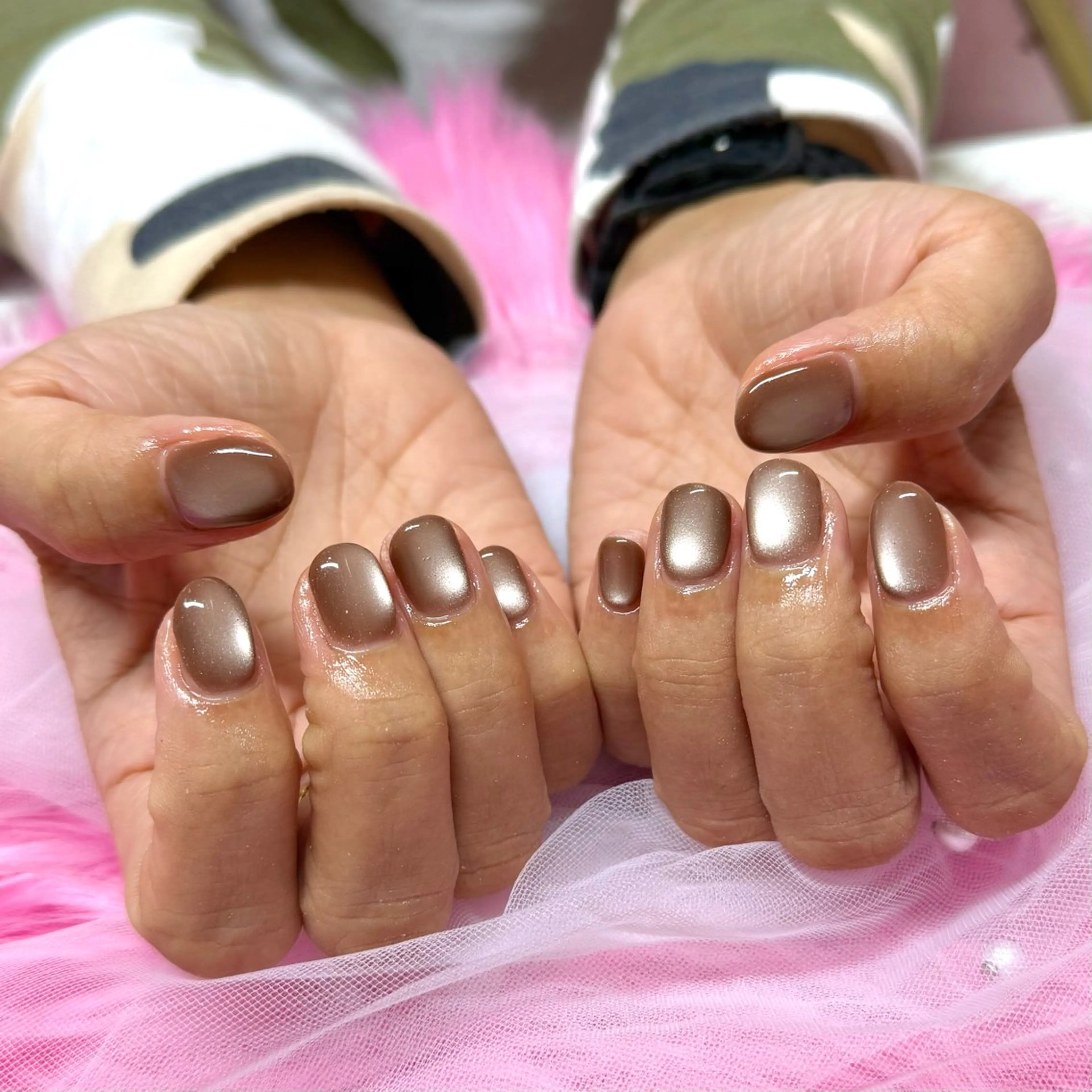 【Jr.ネイリスト】ワンカラーorラメグラ　オフなしの写真