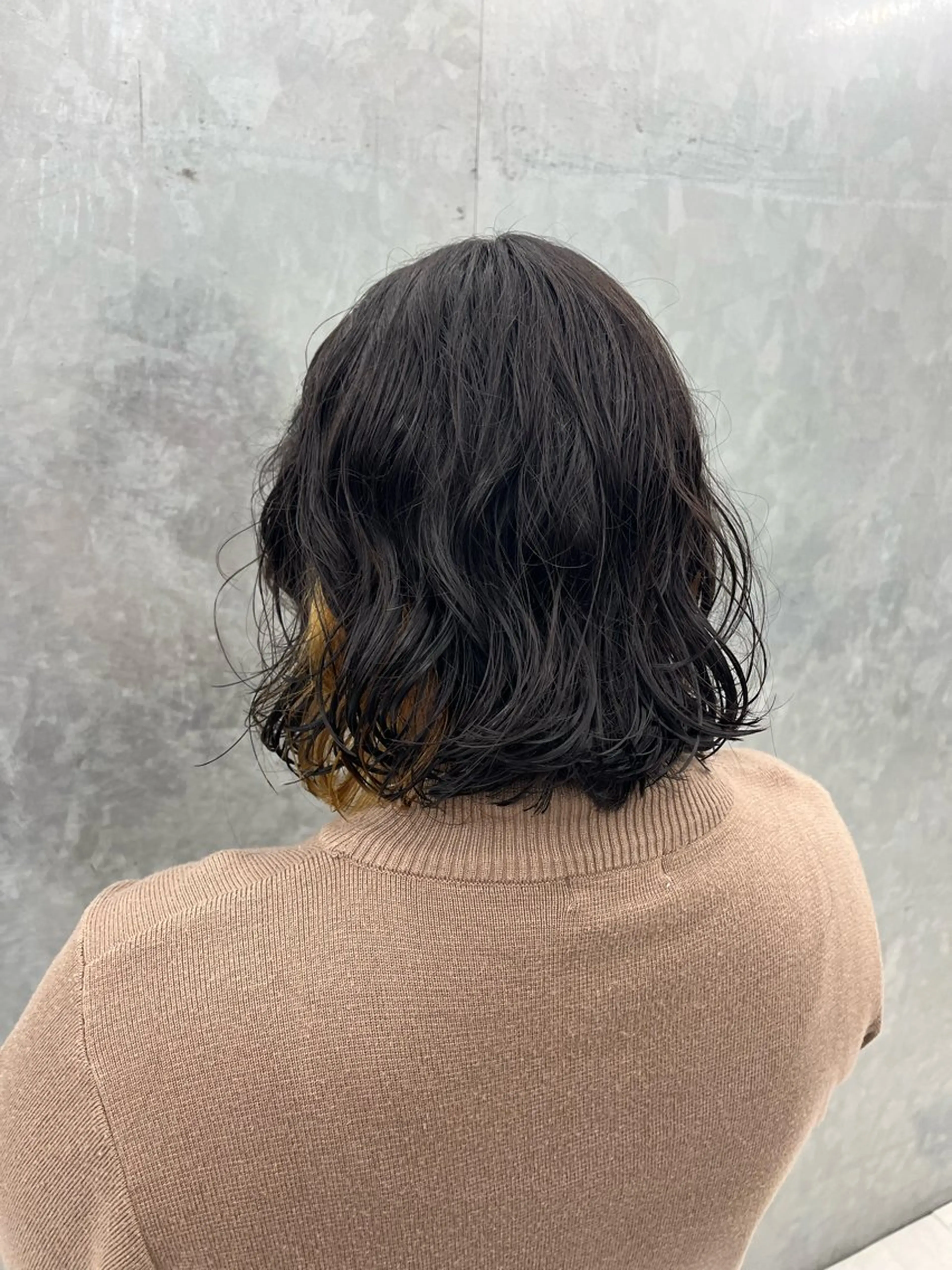 【ふわふわアンニュイヘア☁️】波巻きボブパーマモデル🌝の写真