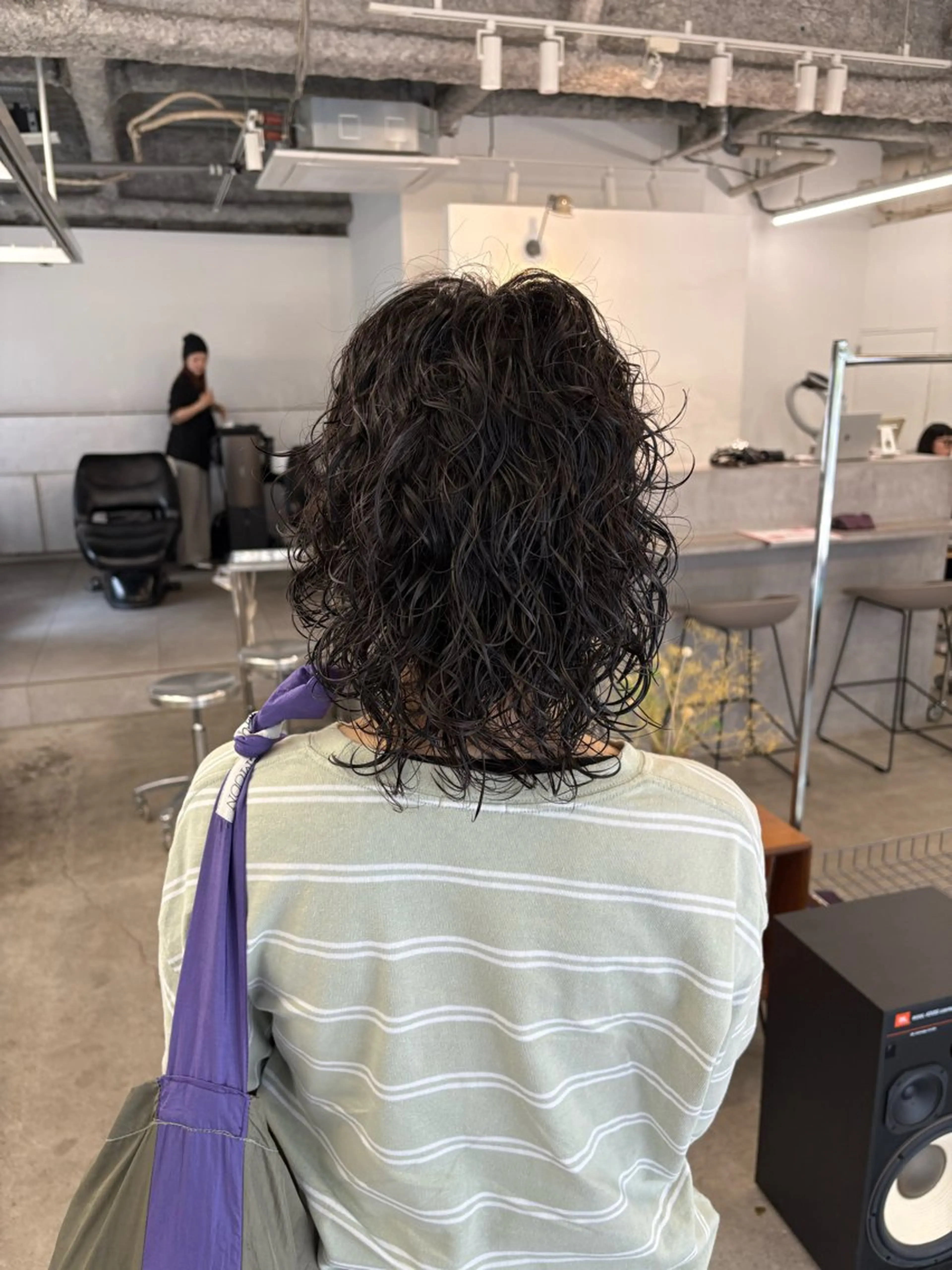 ミディアム パーマ ミディアムパーマ ボブ ウルフカット スパイラルパーマ カット パーマ トリートメント 【お洒落パーマ】 Elme　肥塚康汰郎のヘアスタイル