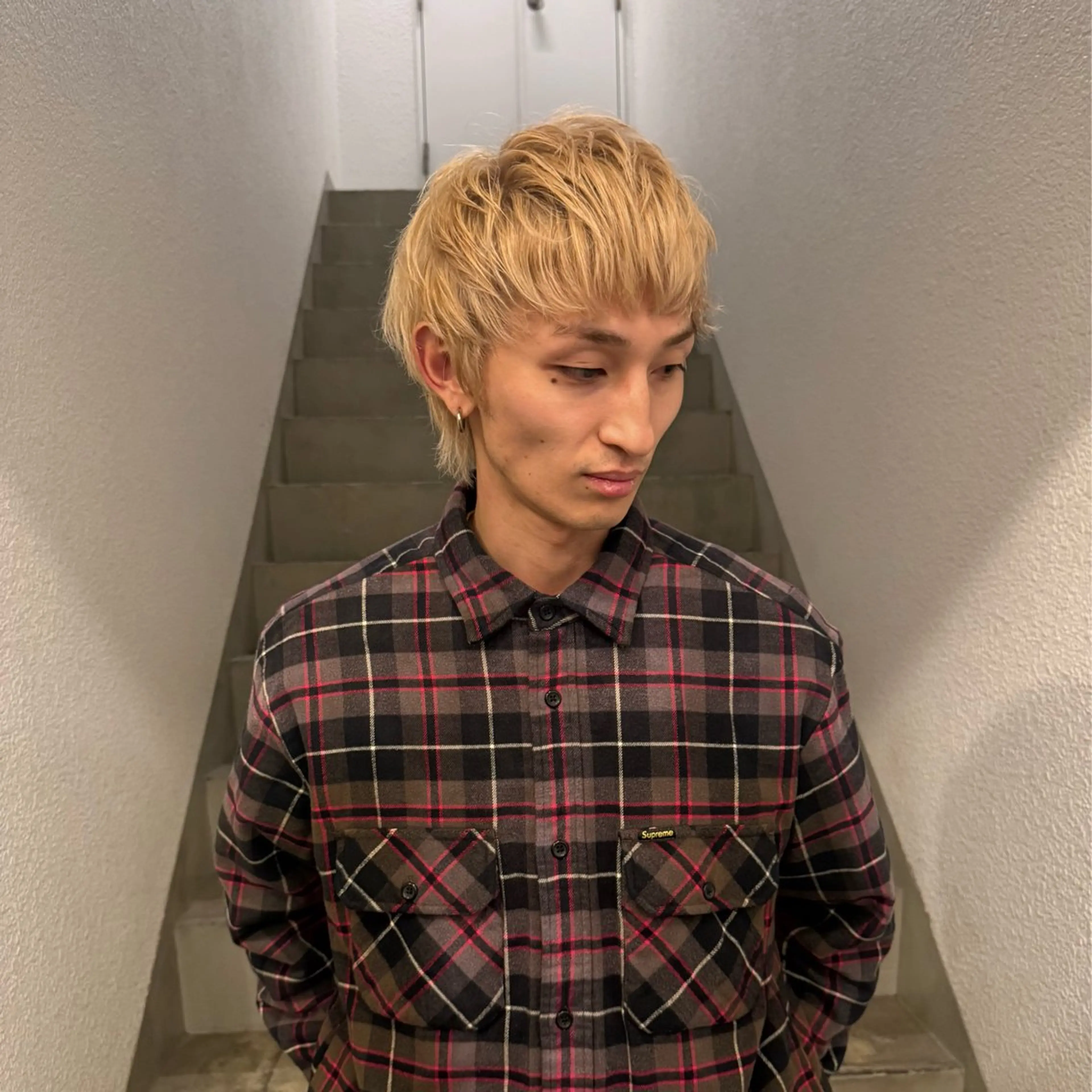 ショート ヘアカラー 艶ハイトーン/ 颯一朗のヘアスタイル