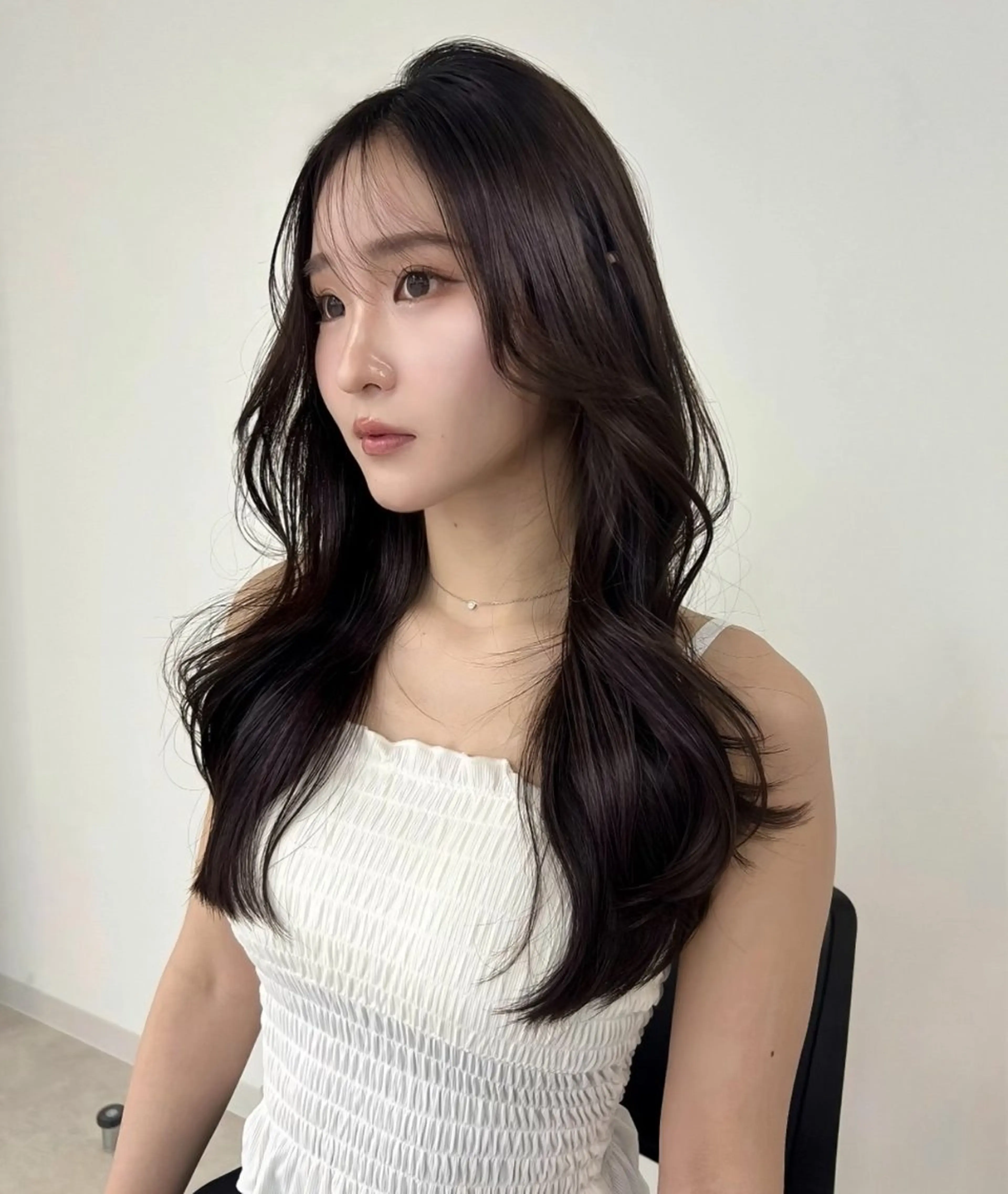 ロング カラー ブラウンカラー 透明感カラー ダークブラウン トリートメント Euphoria新宿店所属・新宿/透明感カラー/ 縮毛矯正/SHOKIのヘアスタイル