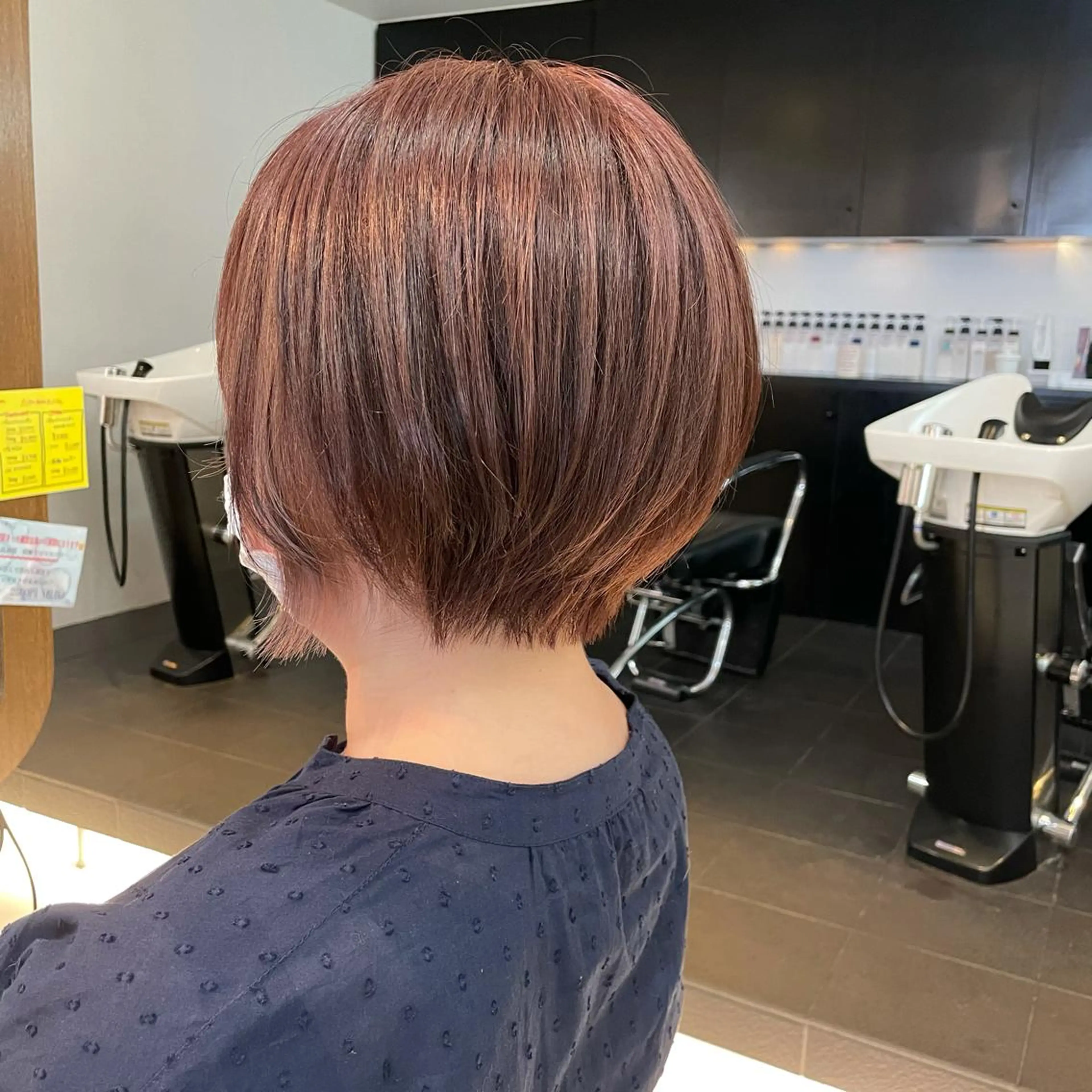 ショート カラー ピンクカラー 透明感カラー/ 寺田千雅子のヘアスタイル