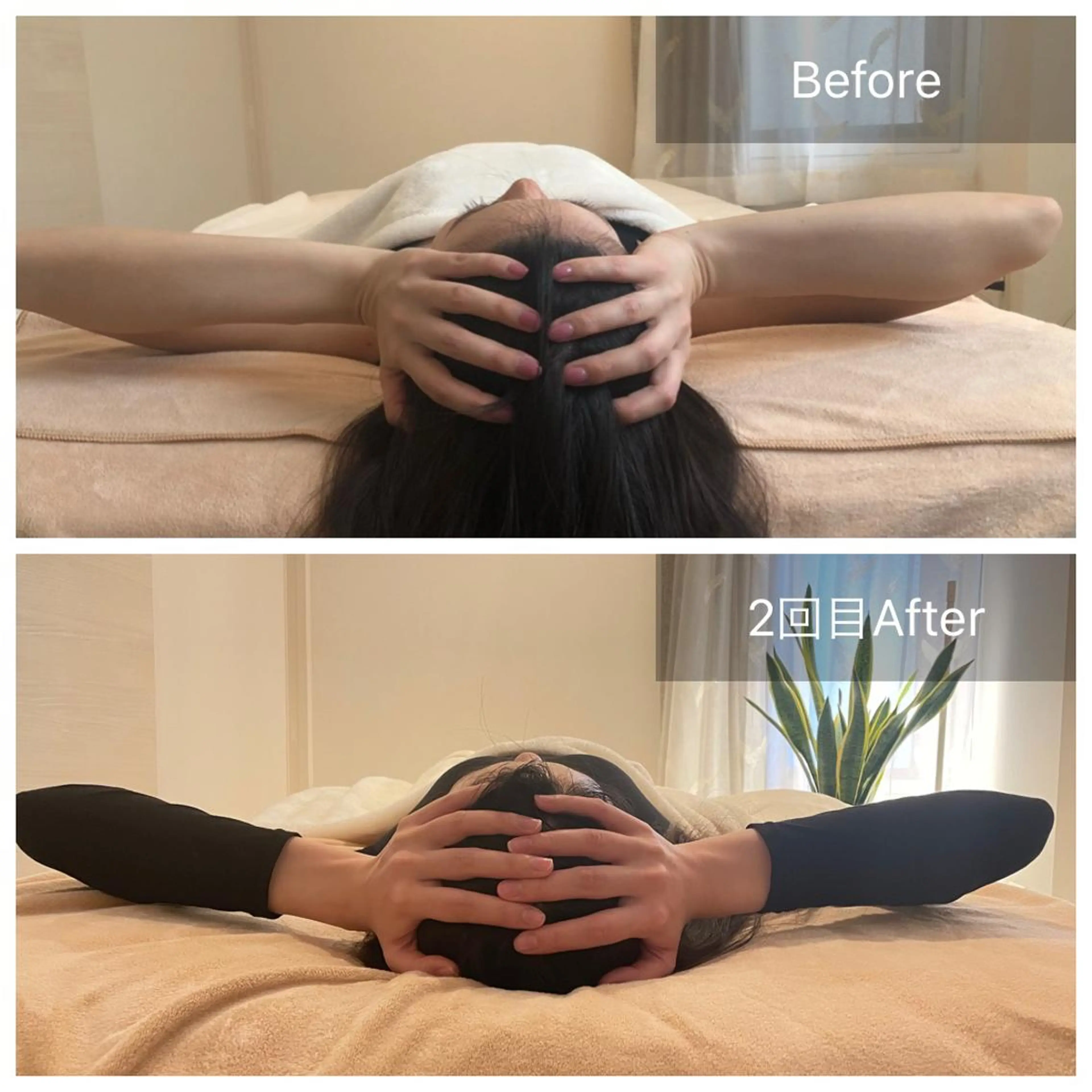 【服を着たまま💆】辛い首肩コリに！脳洗浄60分ドライヘッド🧠の写真