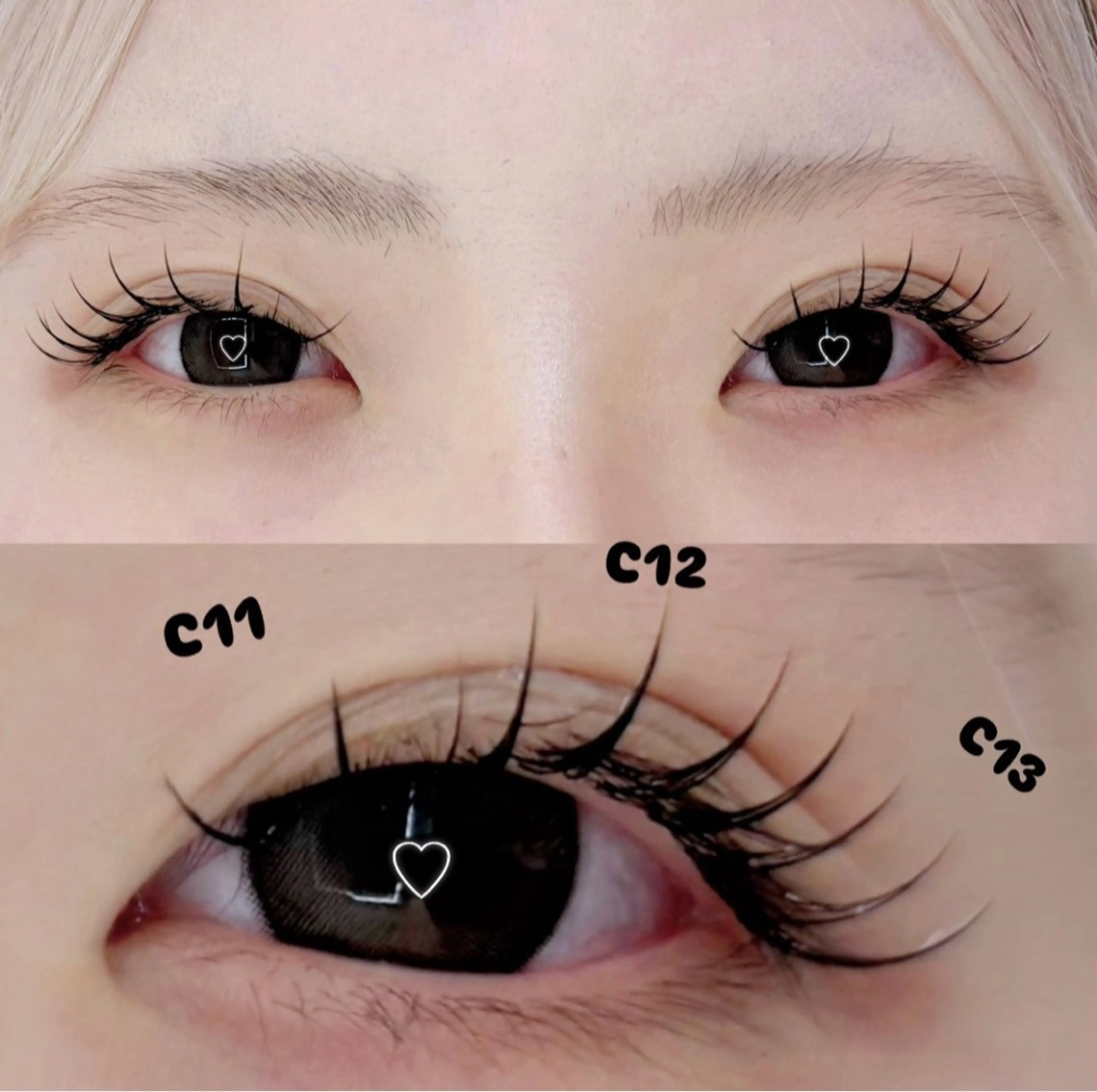 マツエク・マツパ Cカール セクシー MignonS こはるのヘアスタイル