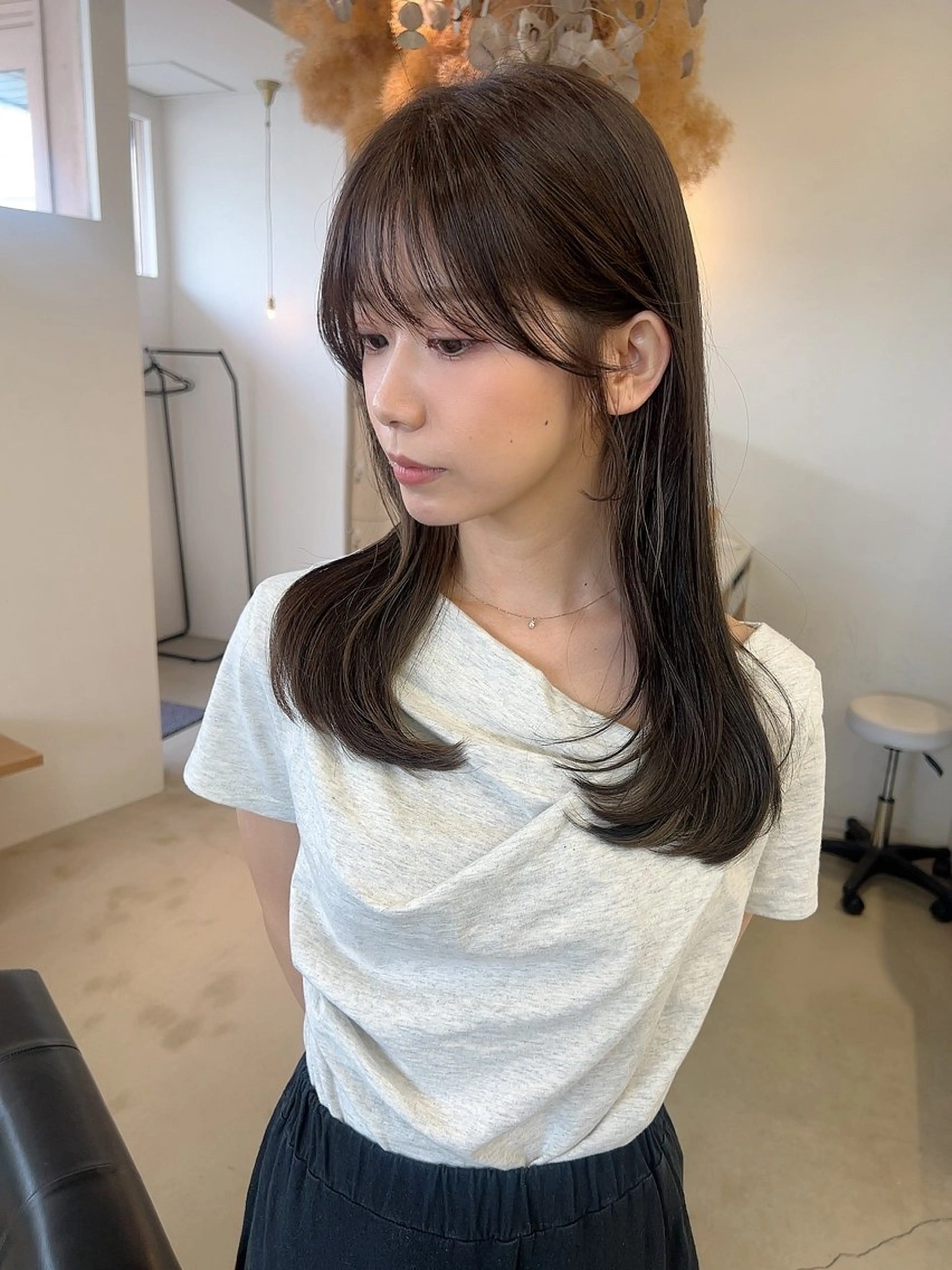 ロング レイヤーカット カット ヘアカラー トリートメント vince. moekoのヘアスタイル