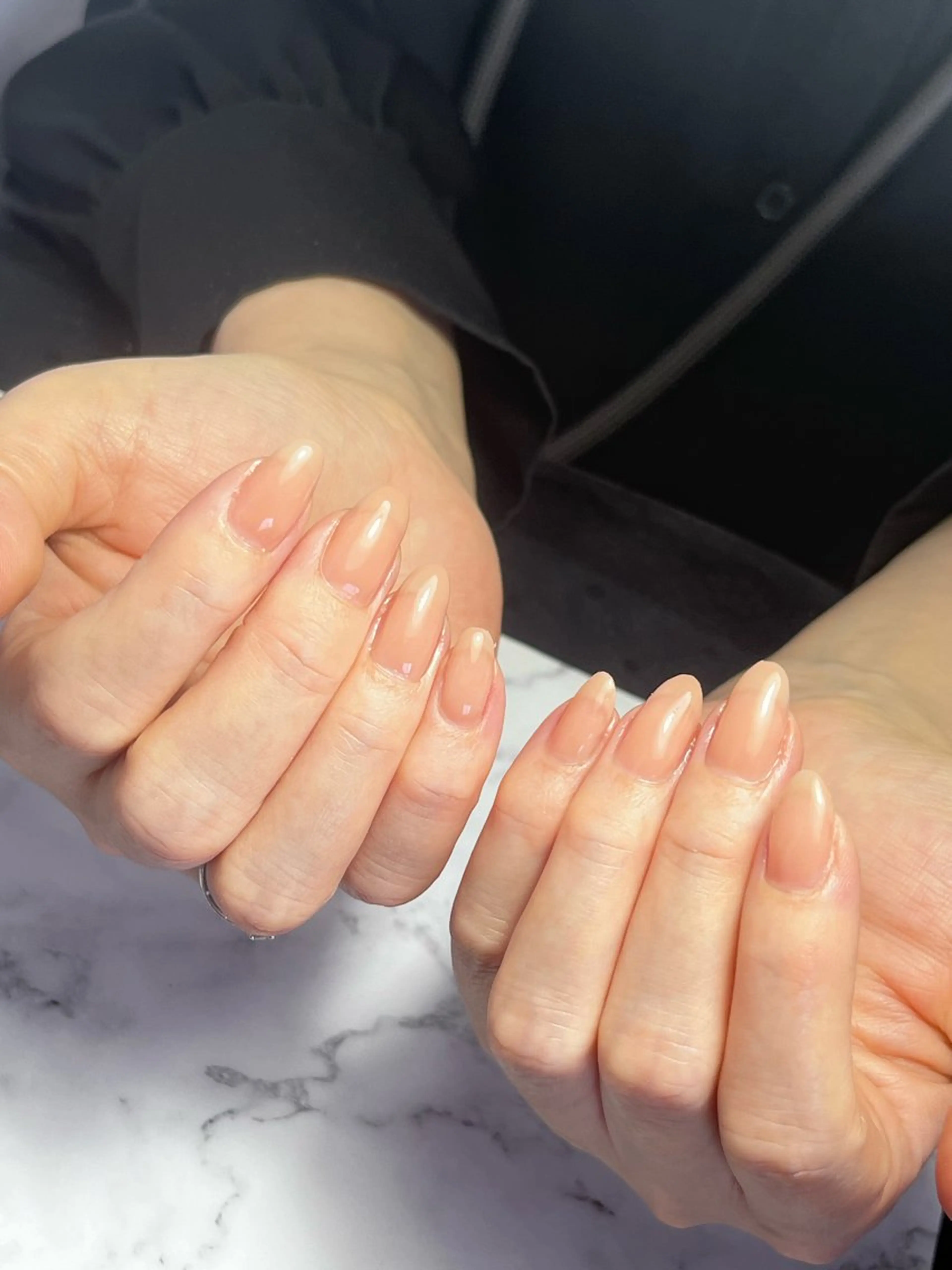 ネイル ワンカラーネイル 自爪育成ネイルサロン ヴェルニのネイルデザイン