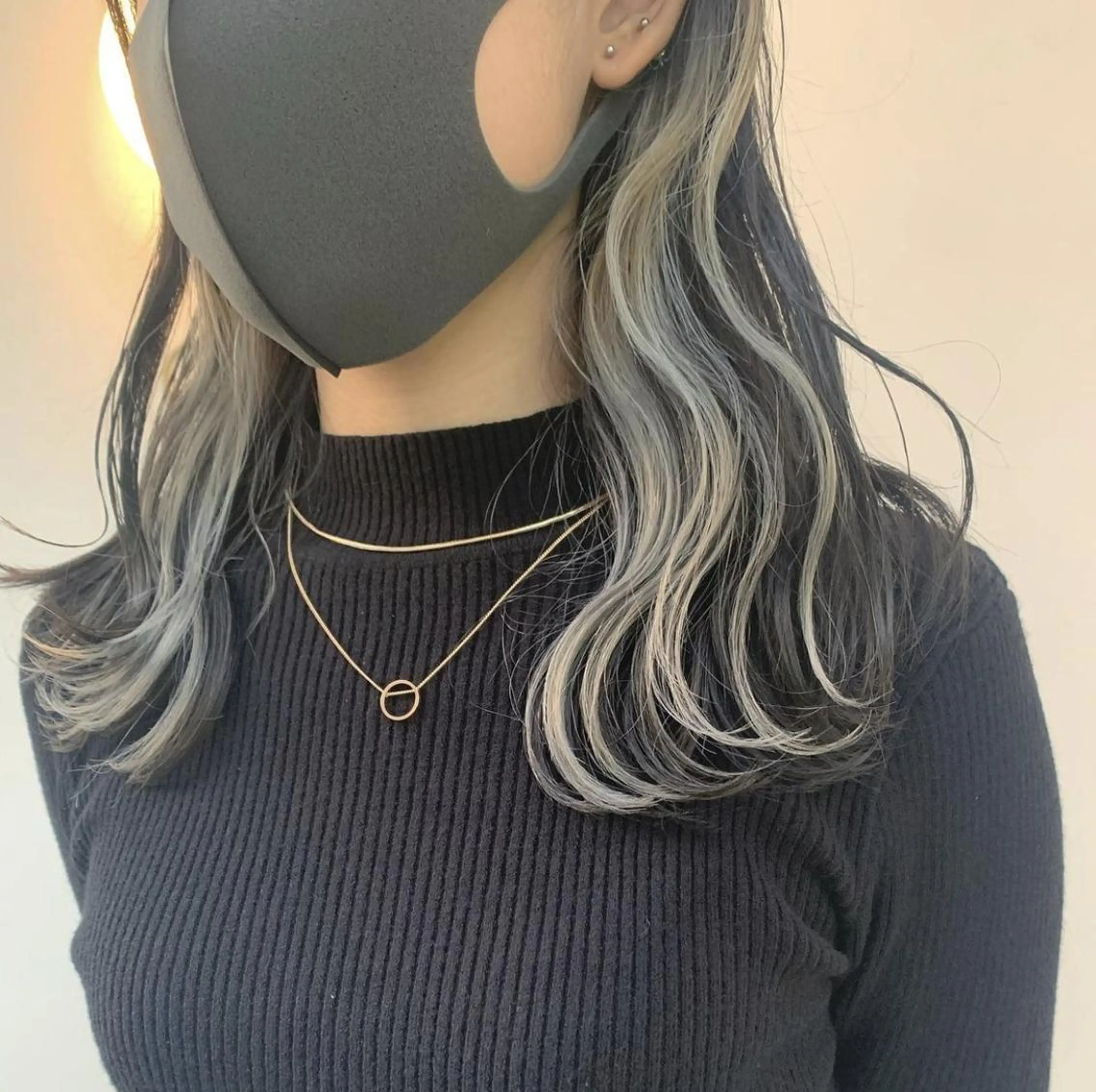 ミディアム カラー パーマ ミディアムパーマ ダブルカラー グラデーションカラー ハイライトカラー イルミナカラー CEINE PATHのヘアスタイル