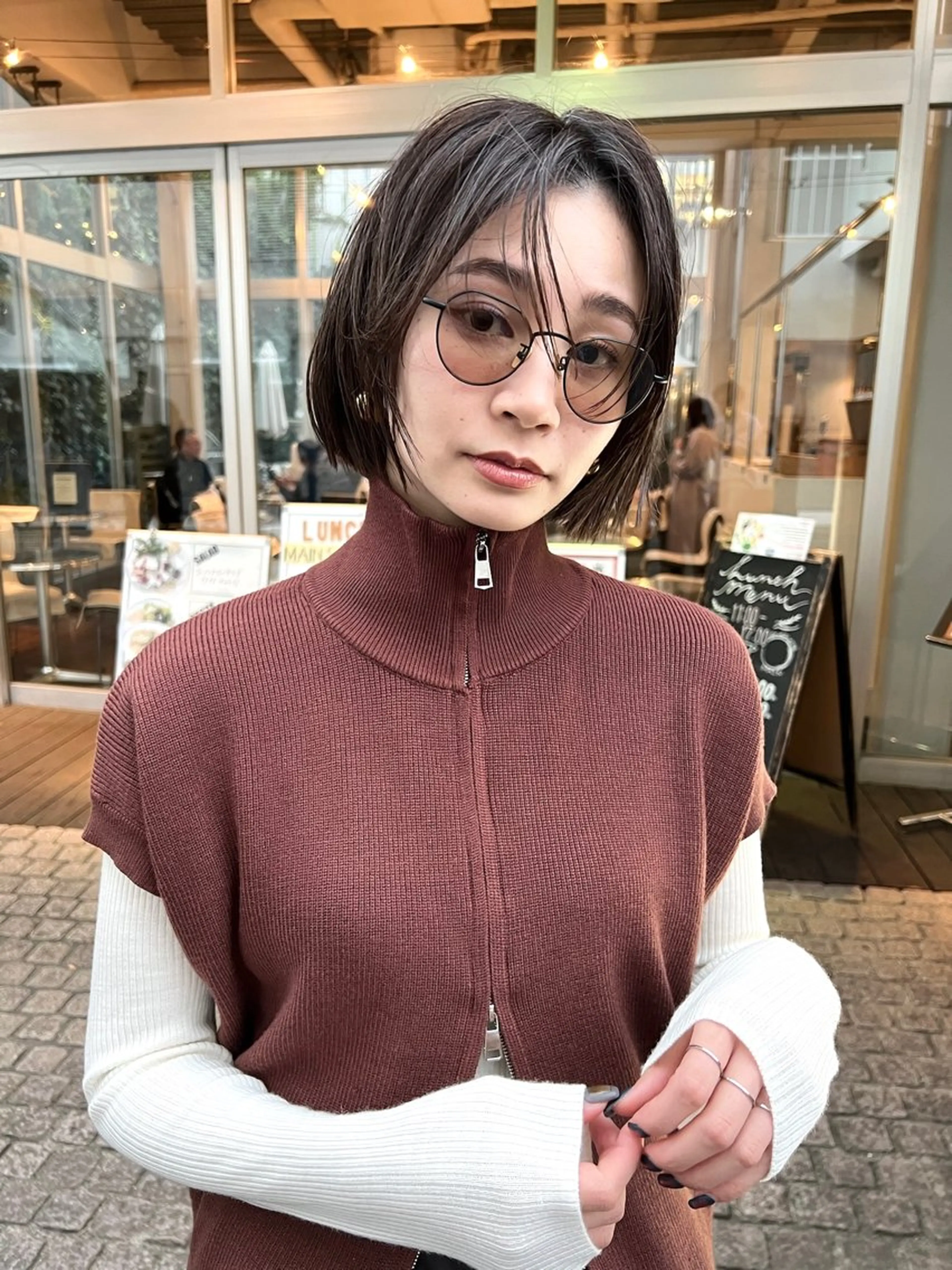 ショート カラー 透明感カラー ももかのヘアスタイル