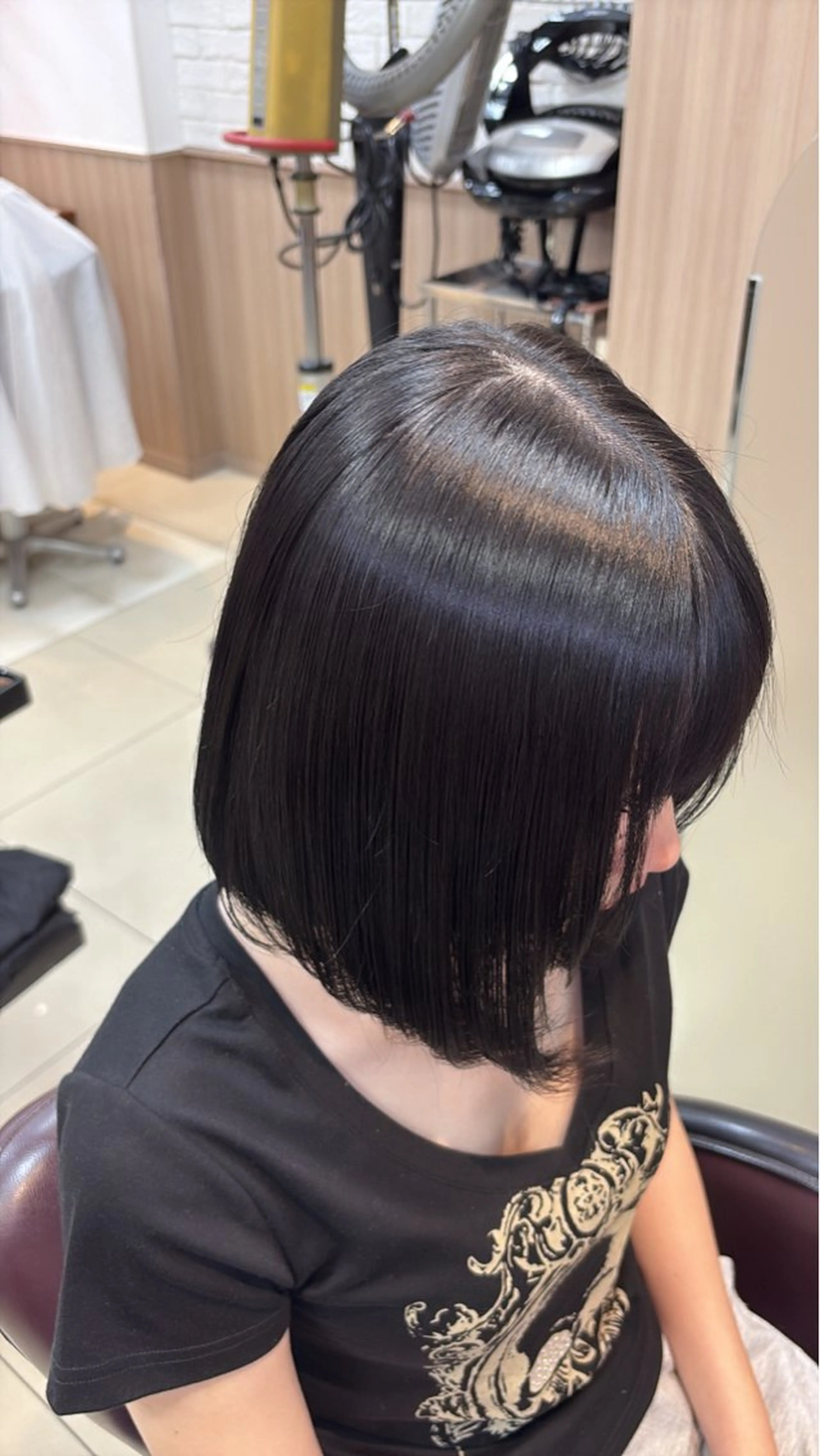 カラー 黒髪 ブルーカラー ブルーブラック Hinata 🌺のヘアスタイル