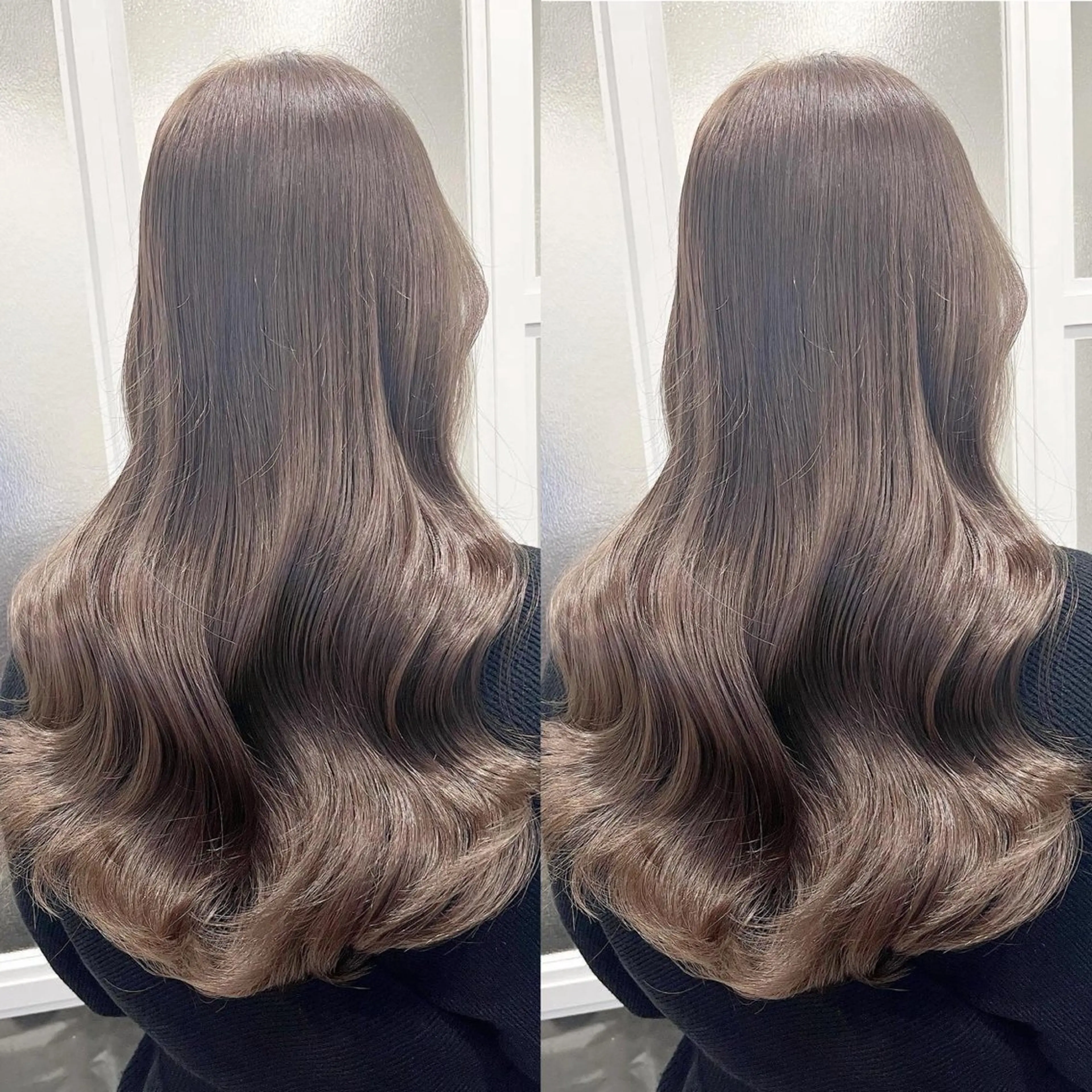 カラー アッシュ アッシュブラウン ブラウンカラー 透明感カラー ハイライトカラー 縮毛矯正/髪質改善 /レイヤー/韓国のヘアスタイル