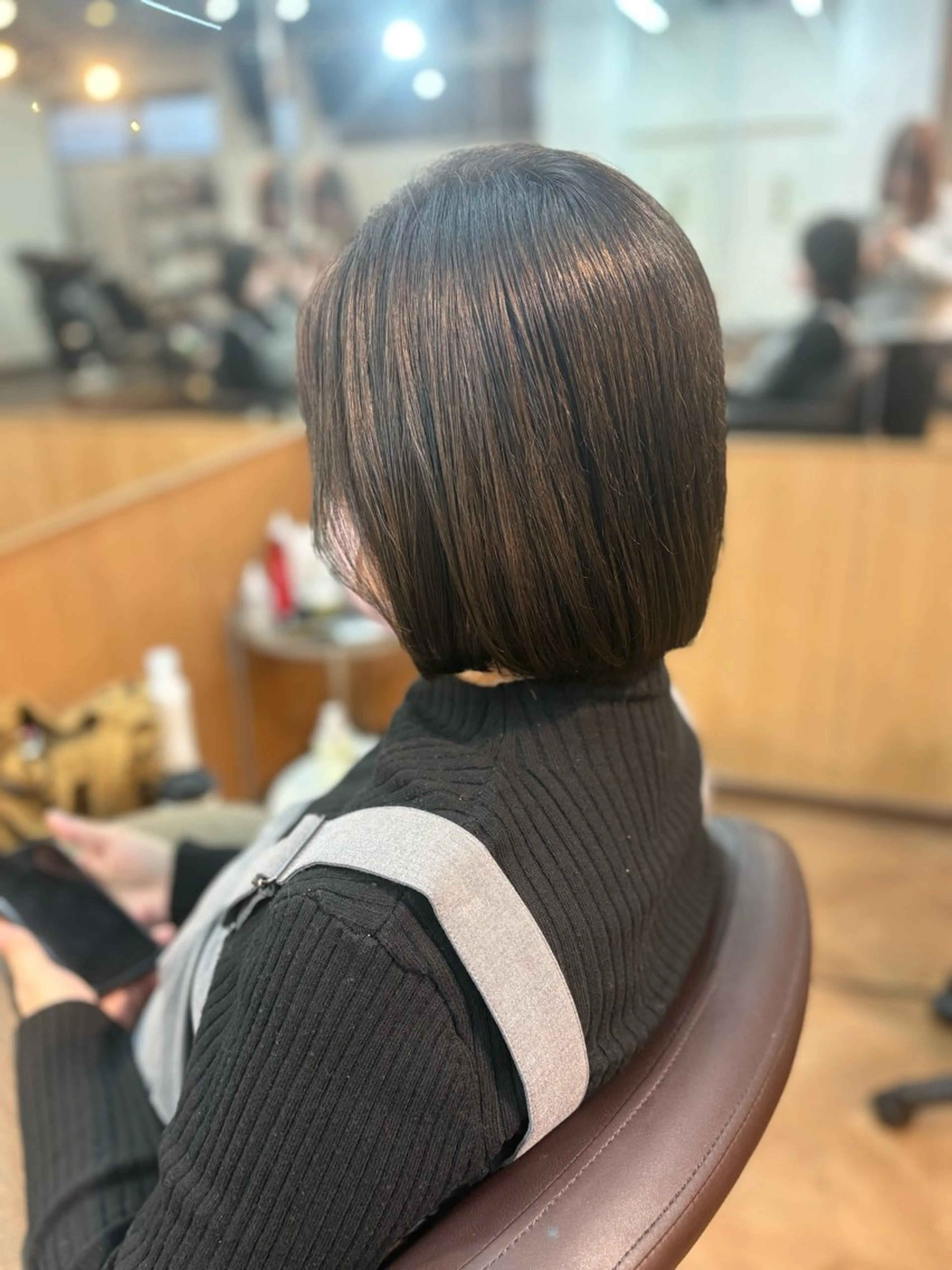 ミディアム カット ヘアカラー 🍒Ayana🍒 艶カラー🍒のヘアスタイル