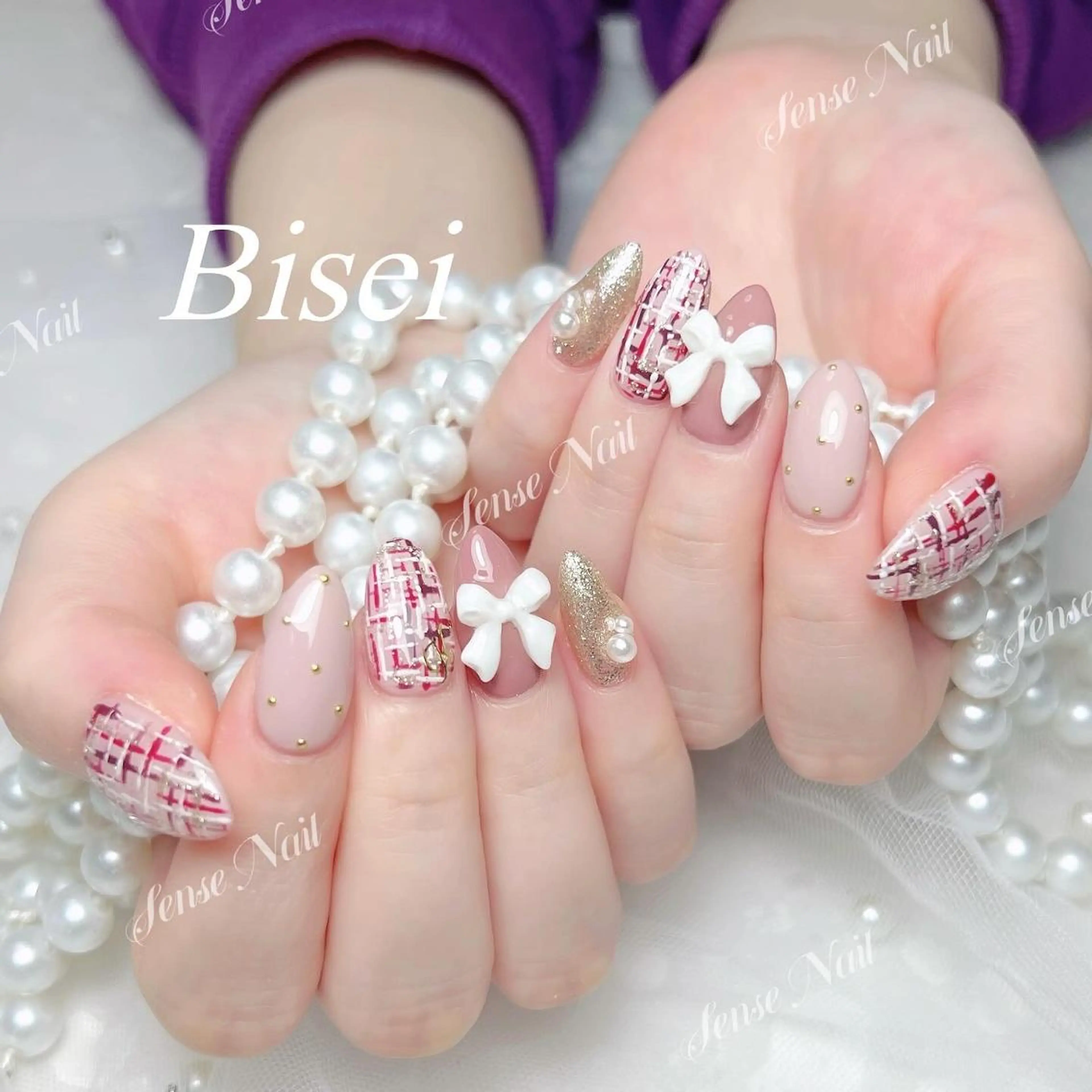 ネイル ハンドネイル ハンドケア 🌷 Mooning 🌷のネイルデザイン