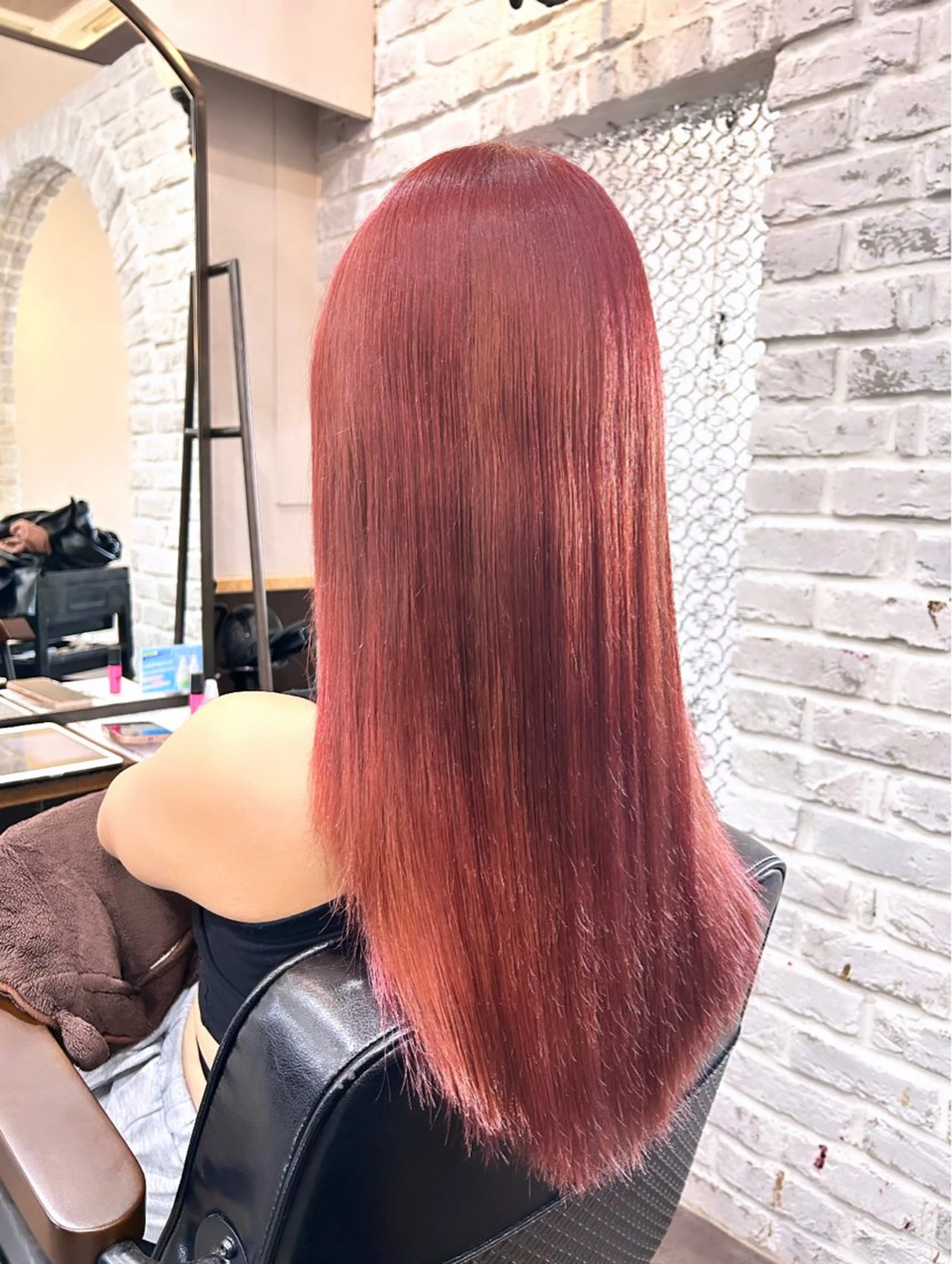 ロング カラー カット 縮毛矯正 トリートメント 🦄🩵YUNA 🩵🦄のヘアスタイル