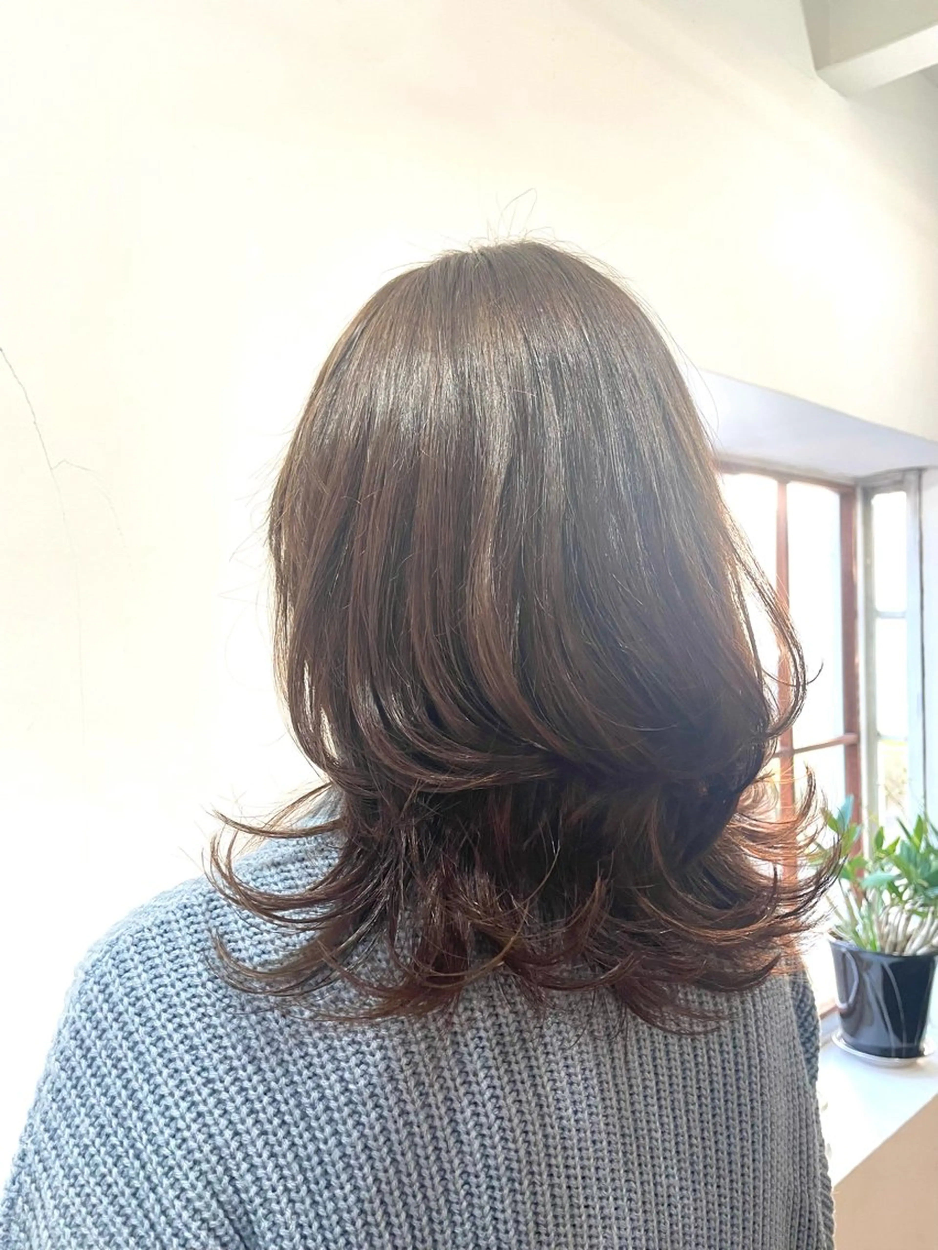 カラー ブルーカラー ブラウンカラー 透明感カラー mopa所属・mopa_kaede 暖色カラー/ロングのヘアスタイル