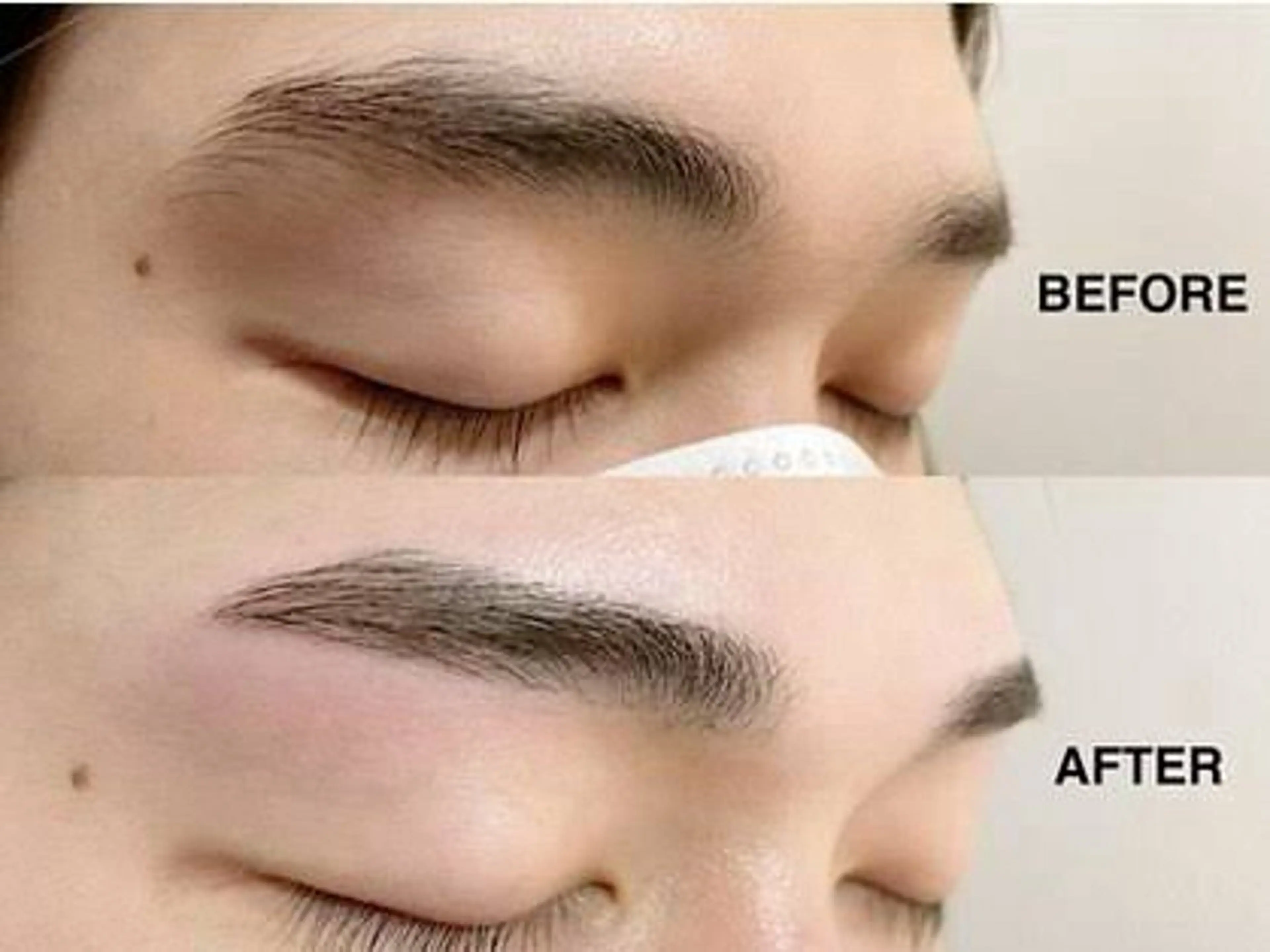 メンズ眉毛、眉Wax +眉スタイリングの写真