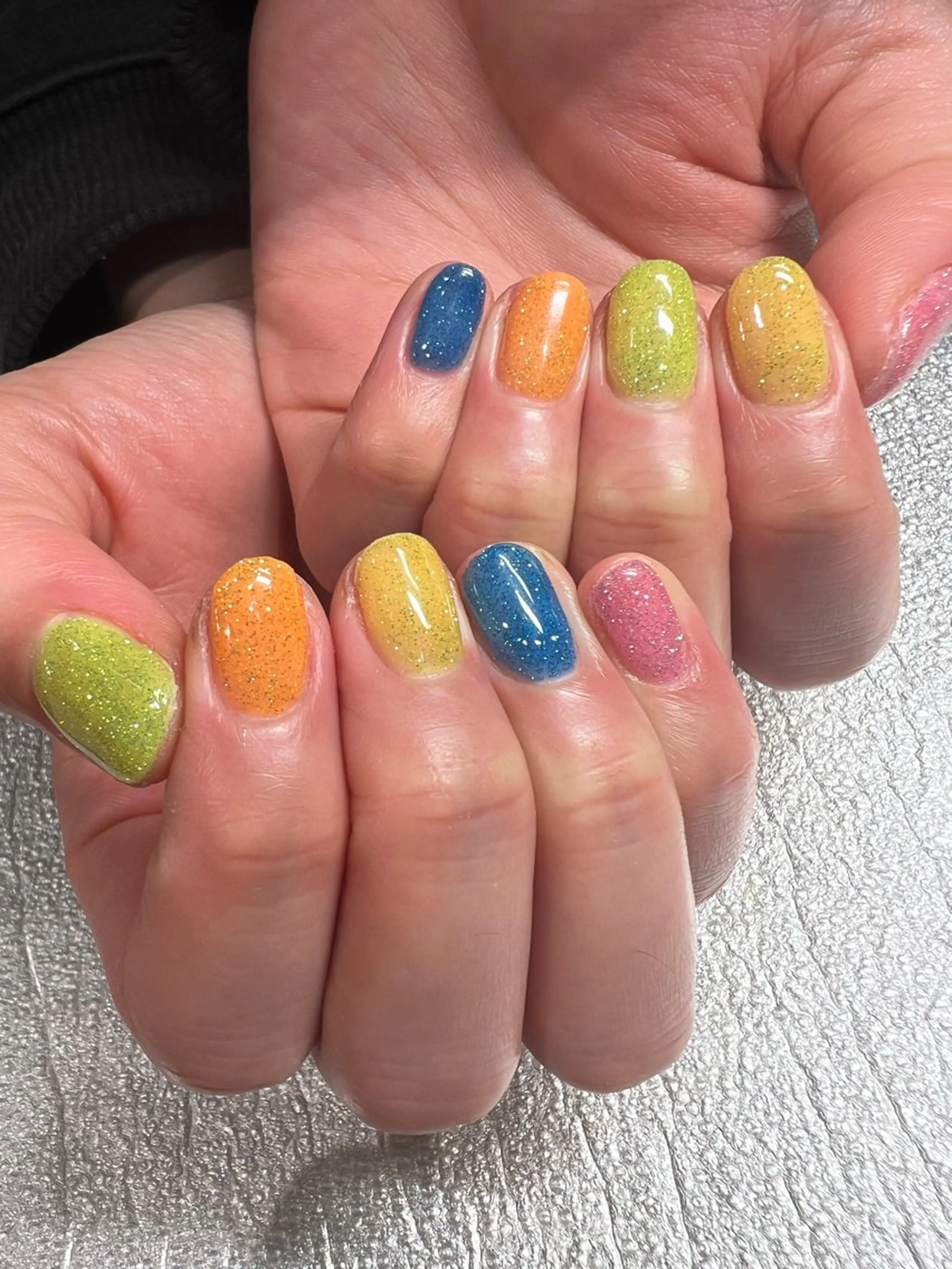 ネイル フラッシュネイル ワンカラーネイル Total Beauty Salon CURE 津田沼店所属・イエティ .のネイルデザイン