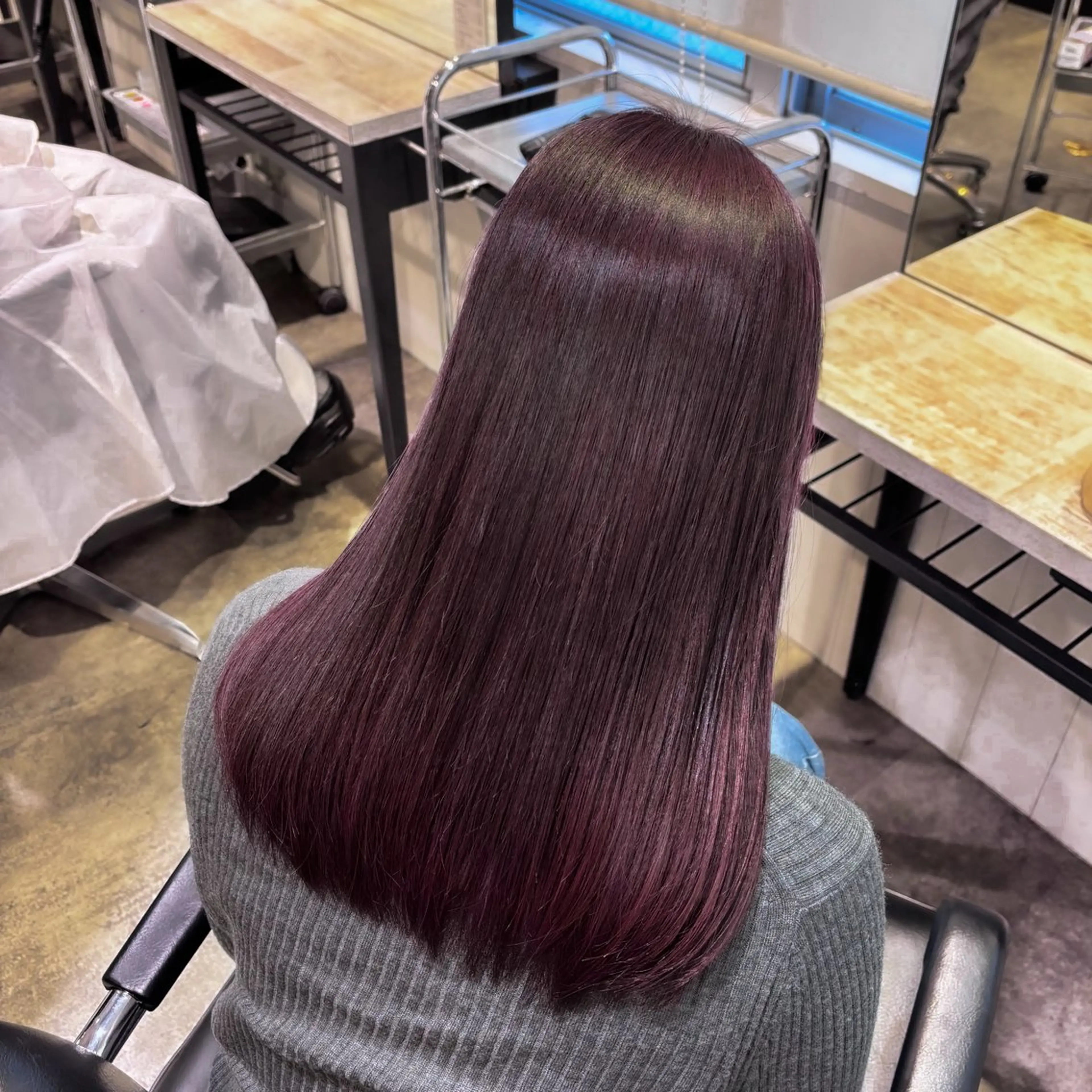 ロング カラー ヘアアレンジ ブリーチ ラベンダーカラー 🥀モテ暖色× エクステ🥀あかりのヘアスタイル