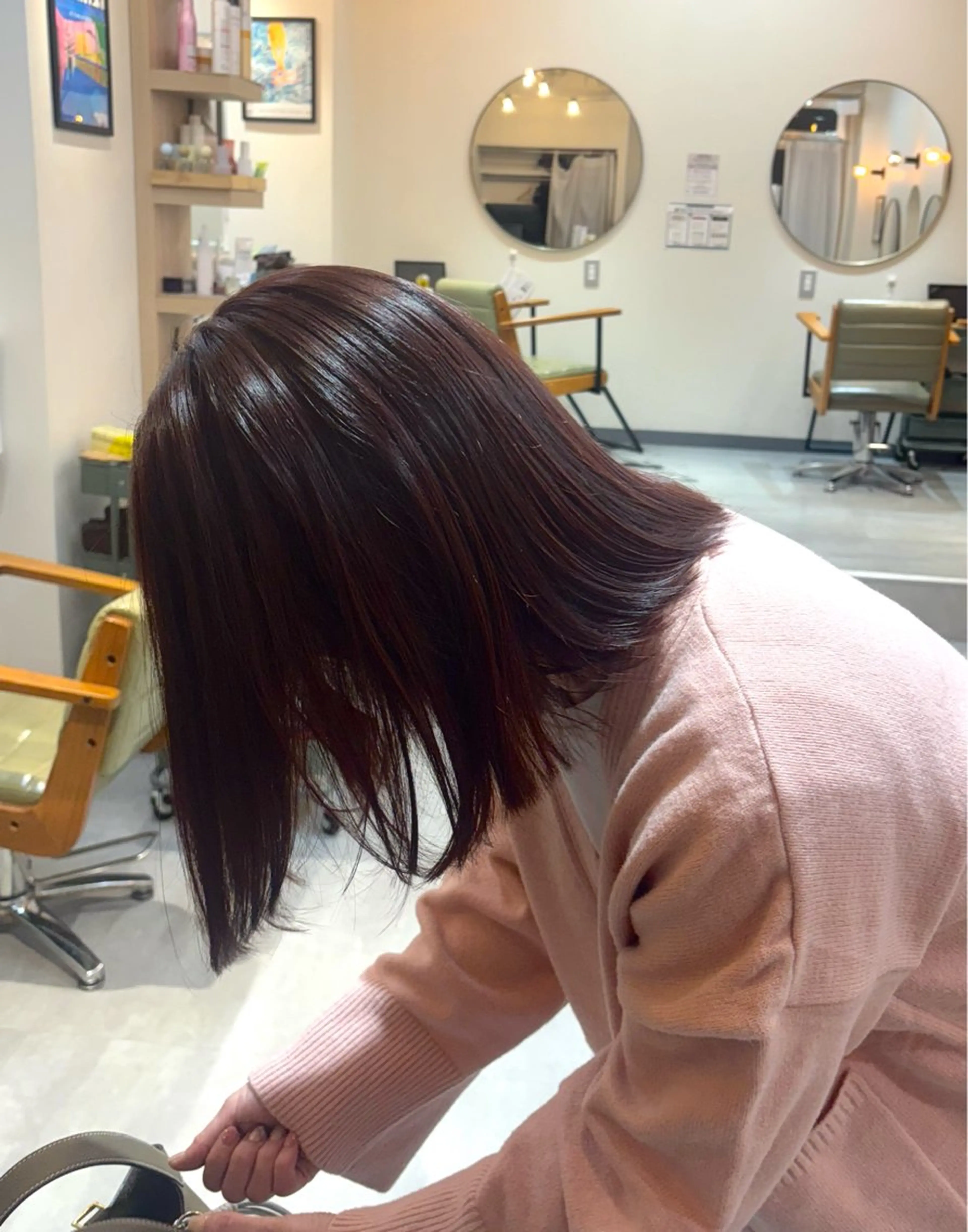 ミディアム ピンクブラウン 🎀 片山 ゆき🎀のヘアスタイル