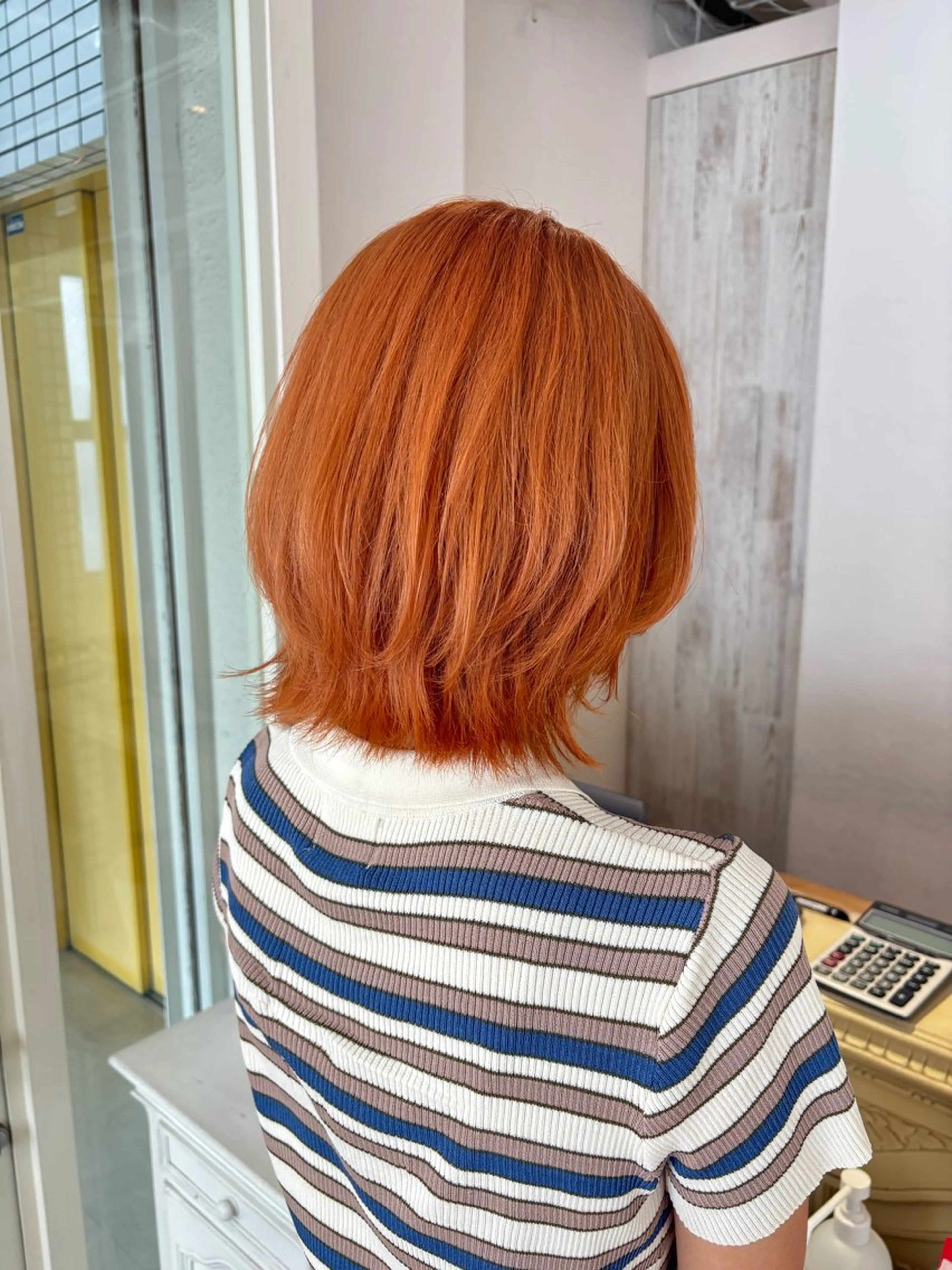 ミディアム カット ヘアカラー ハイーンカラー/外国 人風カラー/ミノリのヘアスタイル