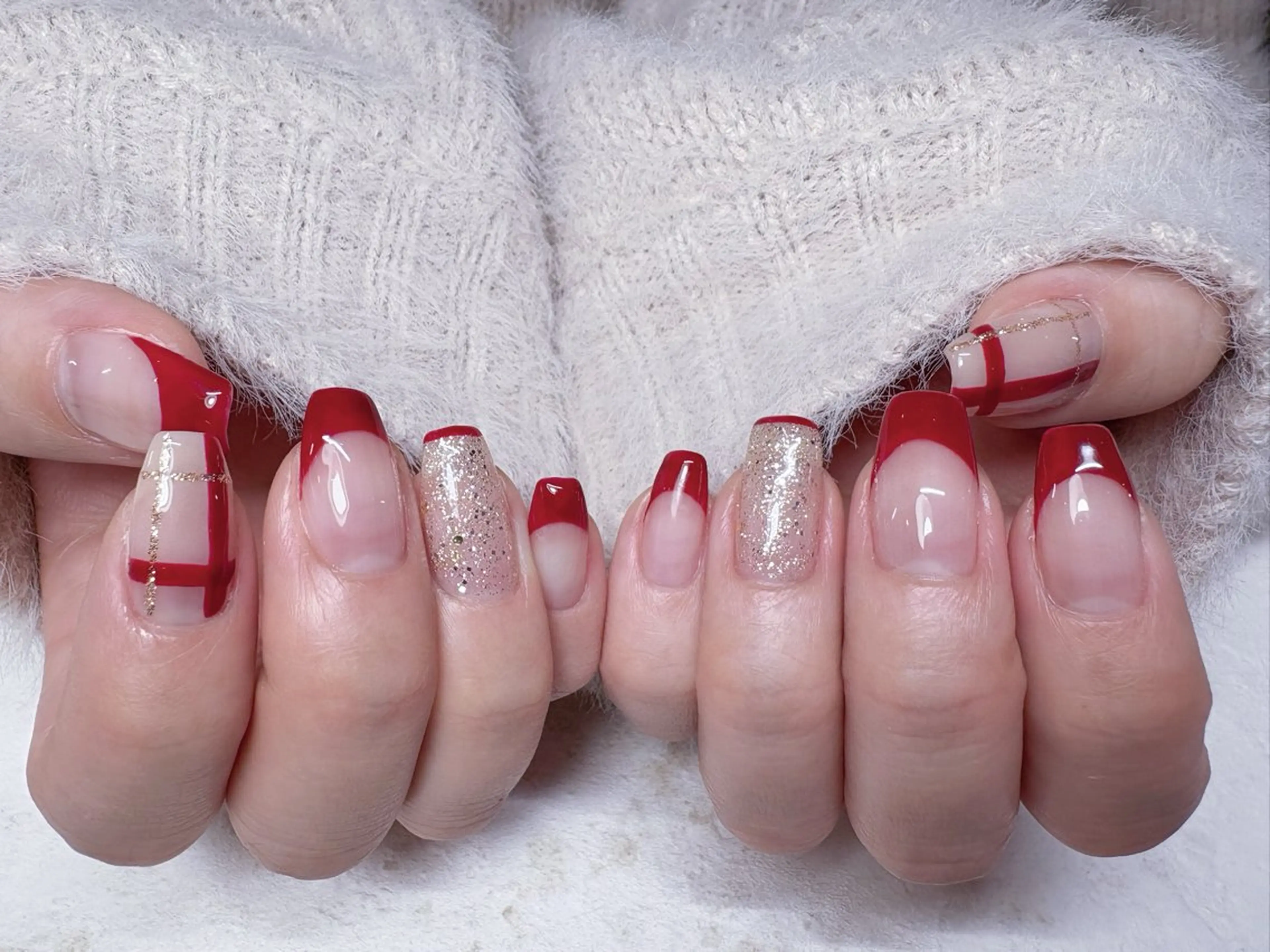 ネイル 冬ネイル クリスマス Nail R🌷 AKARI恵比寿のネイルデザイン