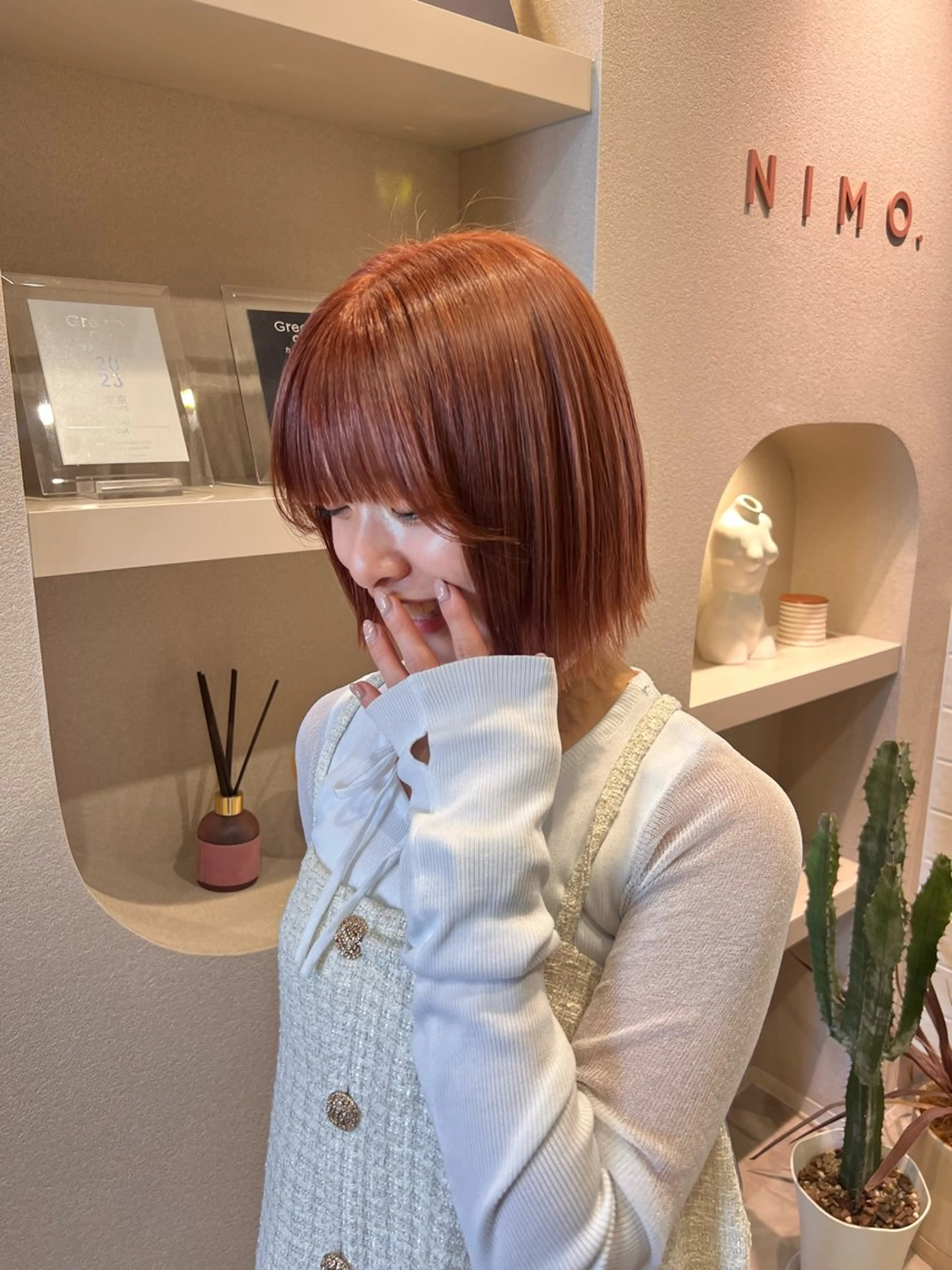 カラー ヘアカラー ハイトーン／暖色 👩🏼HONOKAのヘアスタイル