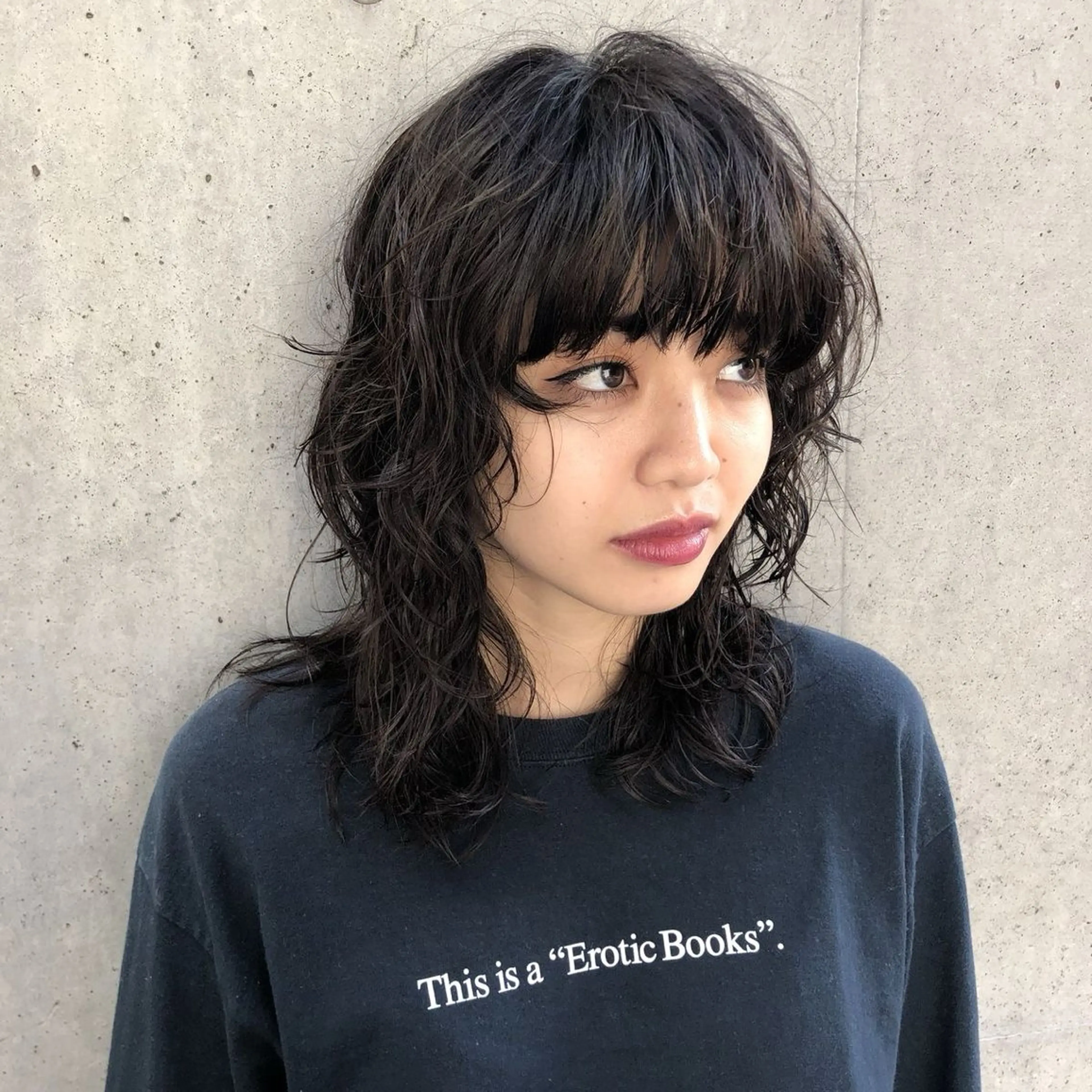 ミディアム パーマ NERO 松井 隆人のヘアスタイル