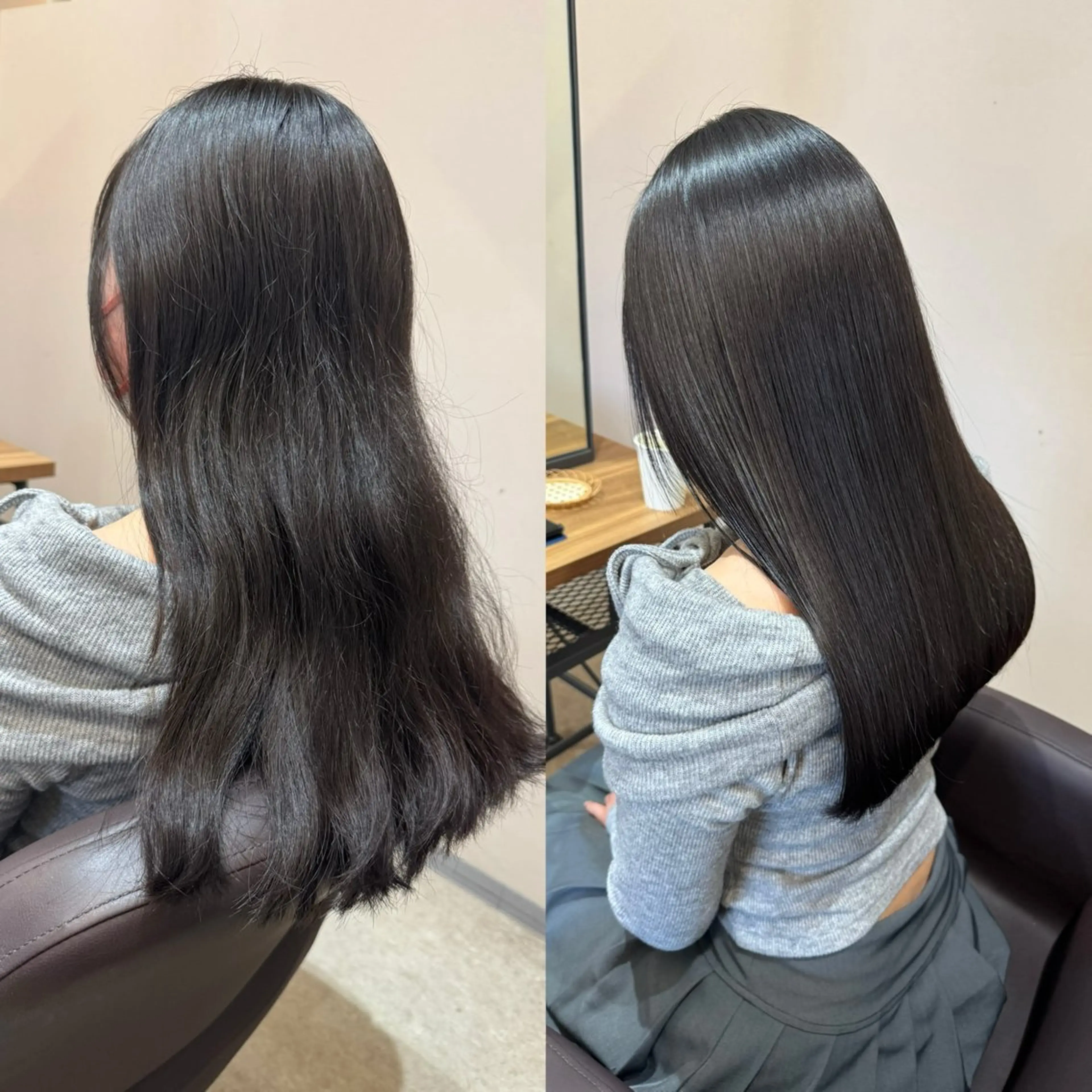 ロング ボブ 韓国風ヘア レイヤーカット ロング 縮毛矯正 ✨髪質改善美髪矯正✨ ボブ/韓国レイヤー✨のヘアスタイル