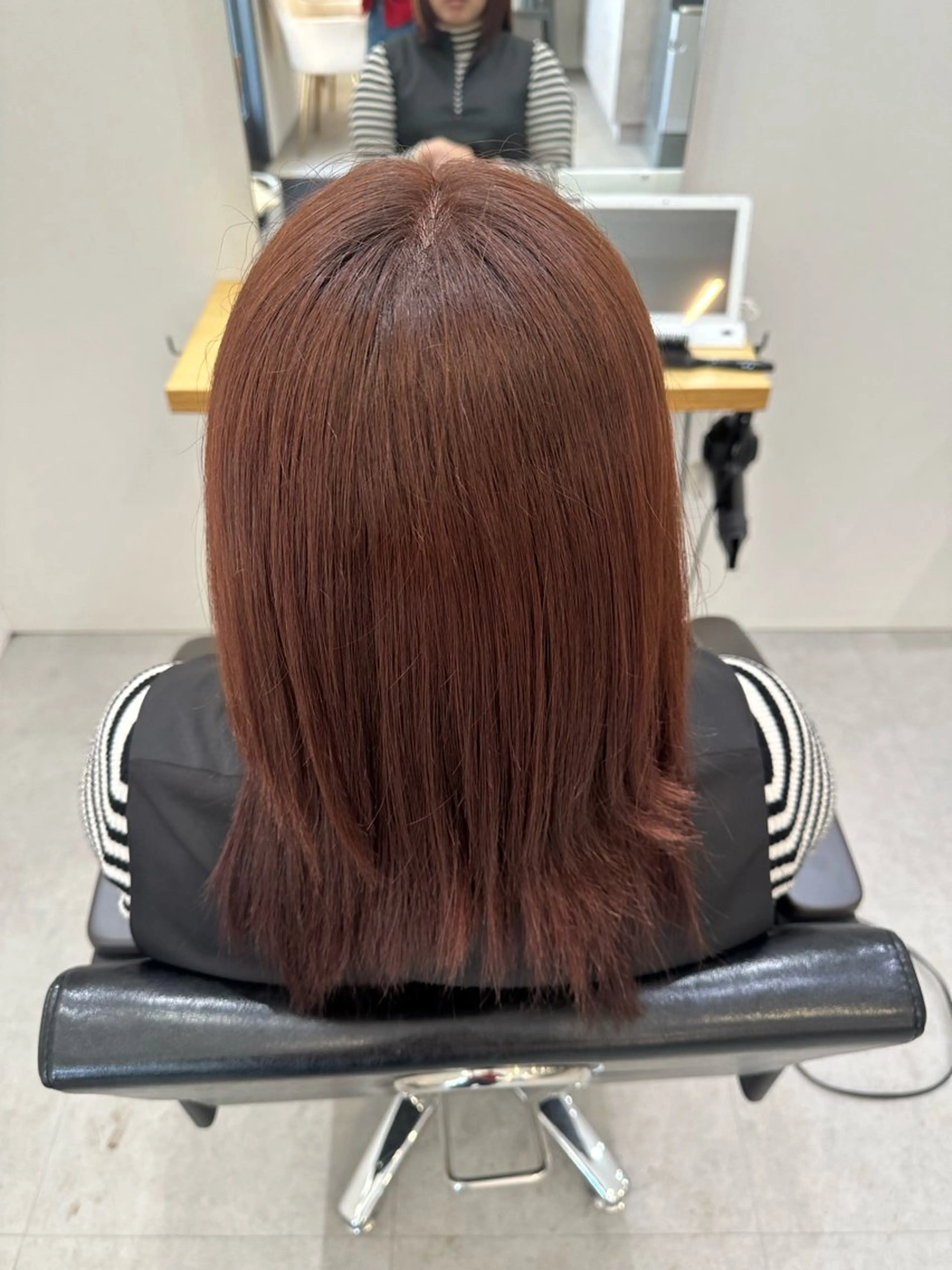 ミディアム カラー ベージュカラー ピンクカラー ピンクベージュ クオルシアカラー ヘアカラー Agu hair noman マナのヘアスタイル