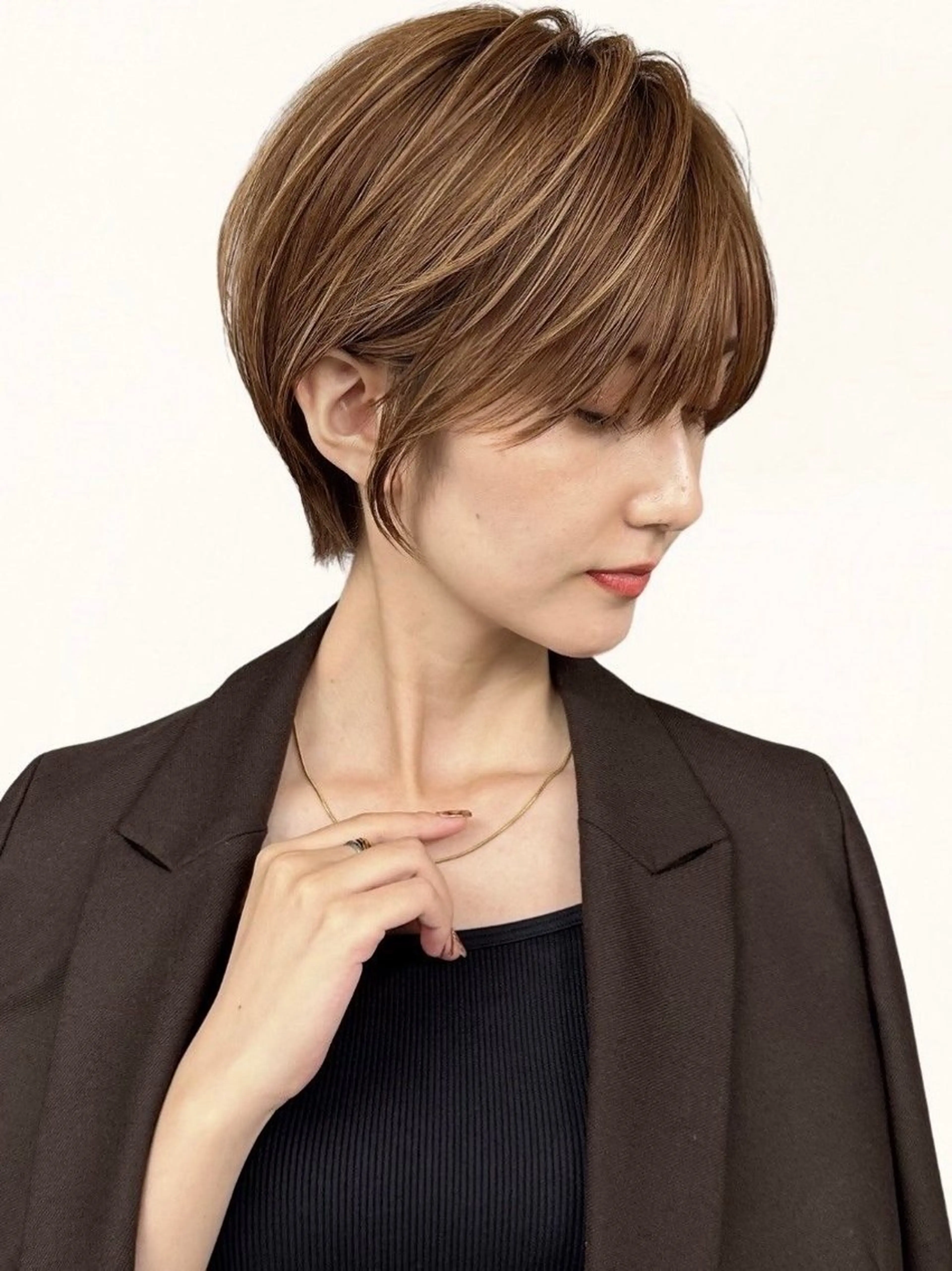 ショート カラー カット ヘアカラー トリートメント 山本　尚輝 🐶ハイライト🐶のヘアスタイル