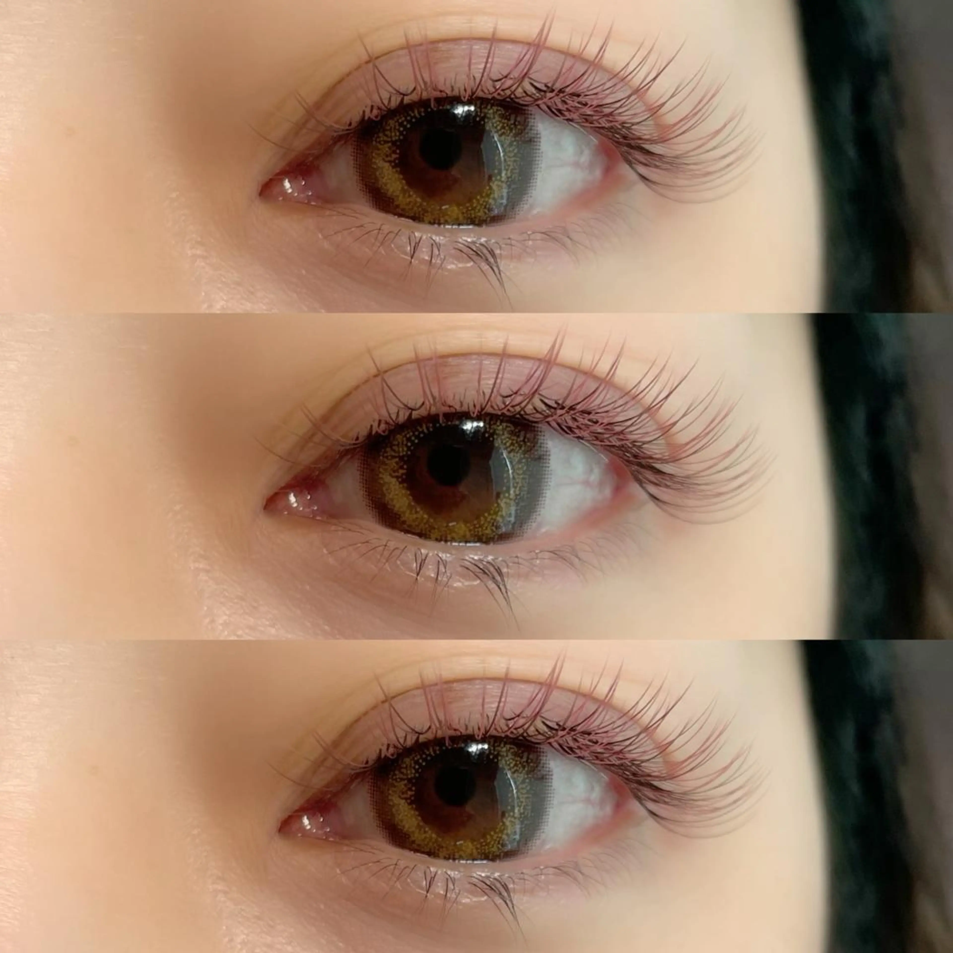 【カラーエクステ】フラットマットラッシュ 60分 つけ放題 (​〜​150本)の写真