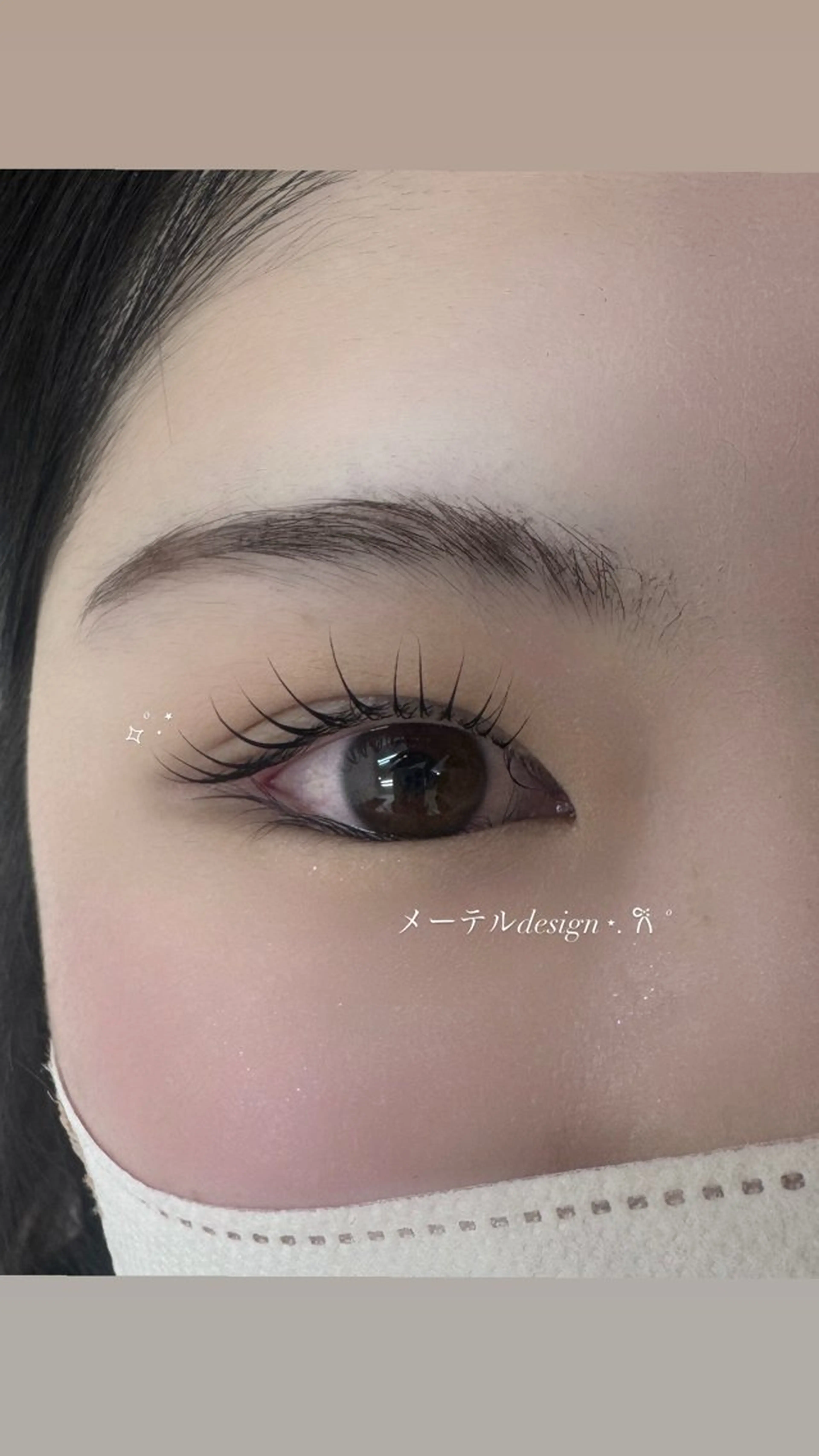 マツエク・マツパ 一重×まつ毛パーマ 藤森 菜那のマツエク・マツパデザイン