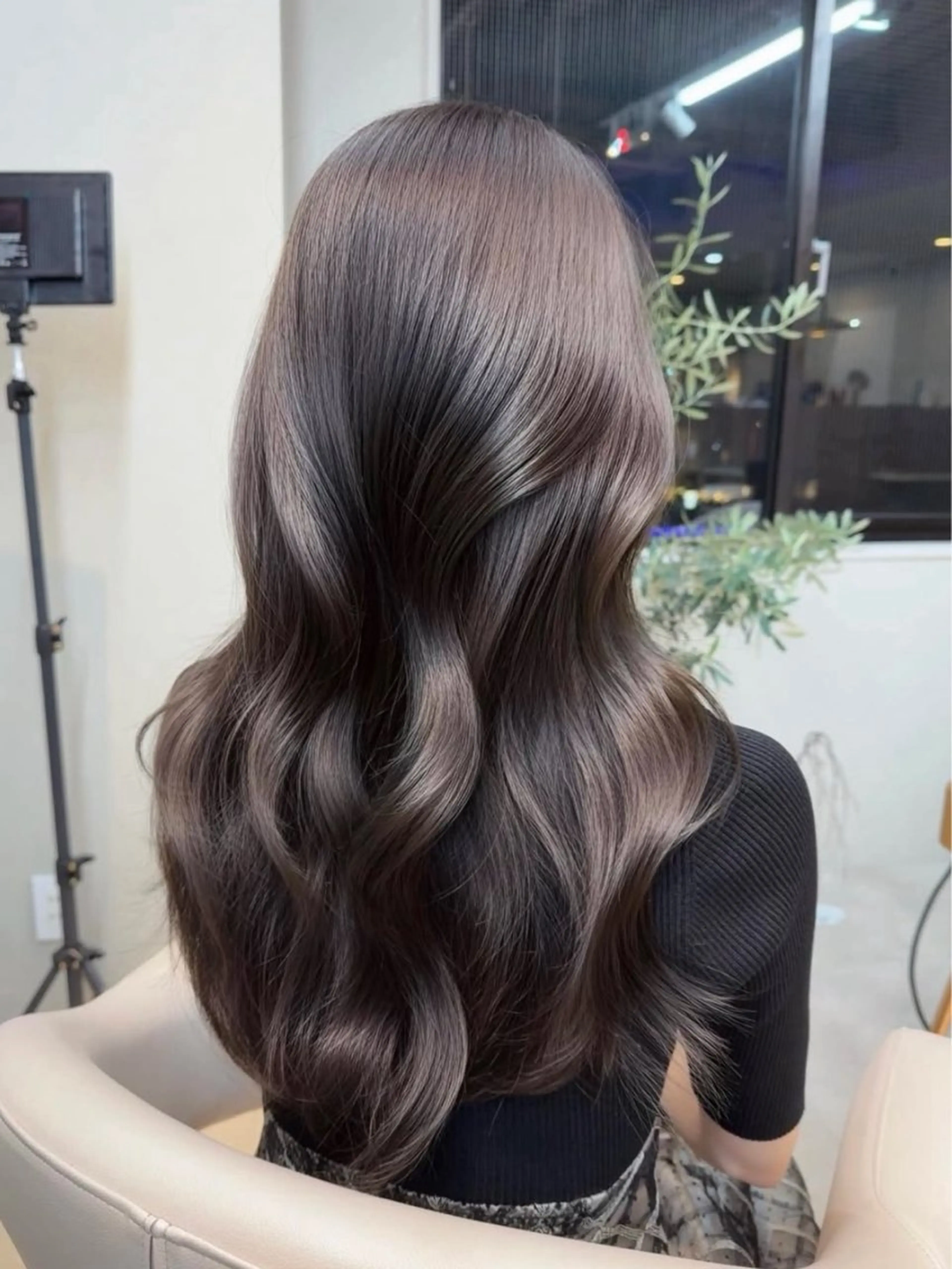 ロング カラー ヘアアレンジ ベージュカラー ブリーチ 透明感カラー ブリーチなしカラー 髪質改善 カット ヘアカラー トリートメント 【博多髪質改善】 吉村　清志のヘアスタイル