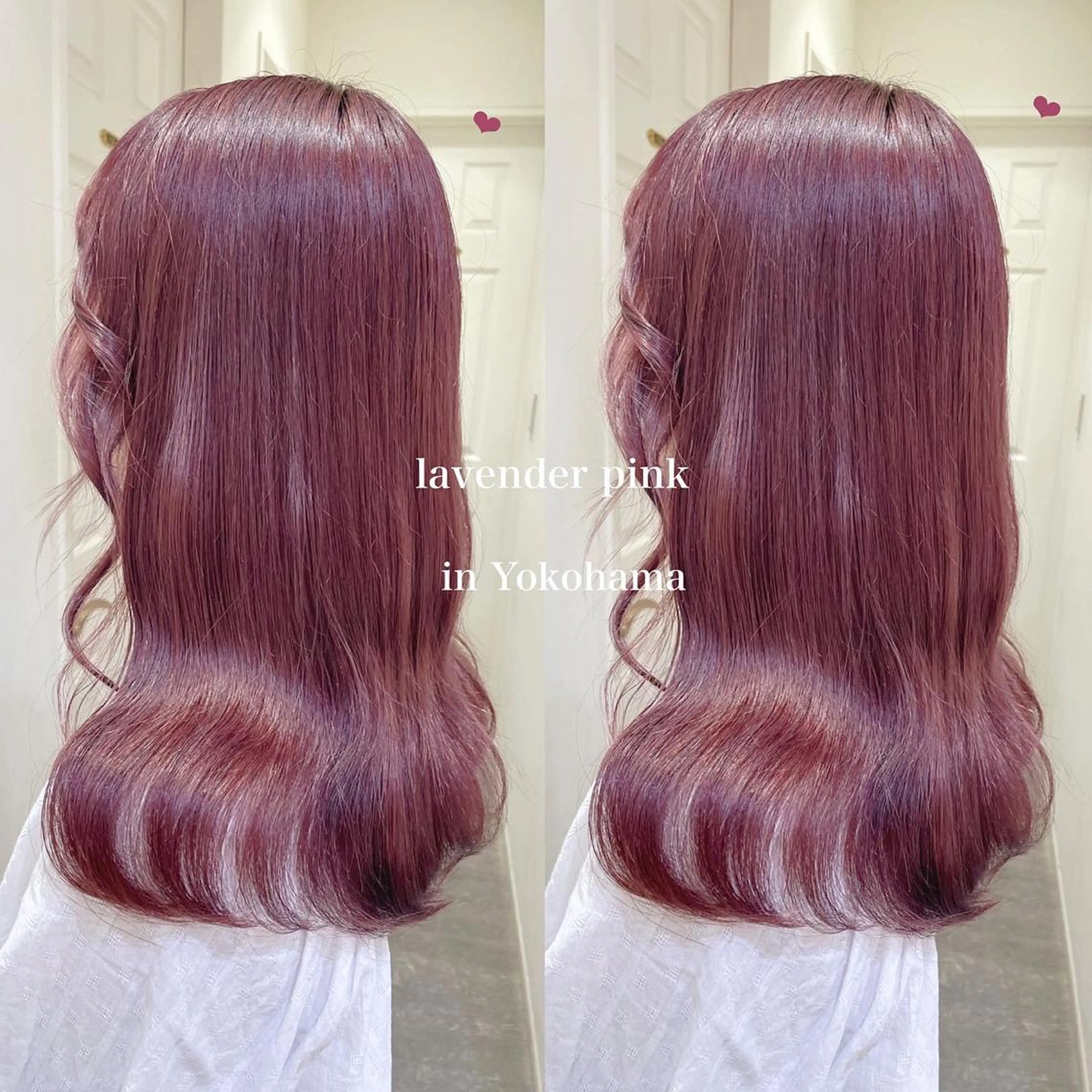 セミロング カラー 透明感カラー ラベンダーカラー ラベンダーピンク ピンクカラー ヘアカラー エクステ/ハイトーン 🐏☁️miminaのヘアスタイル