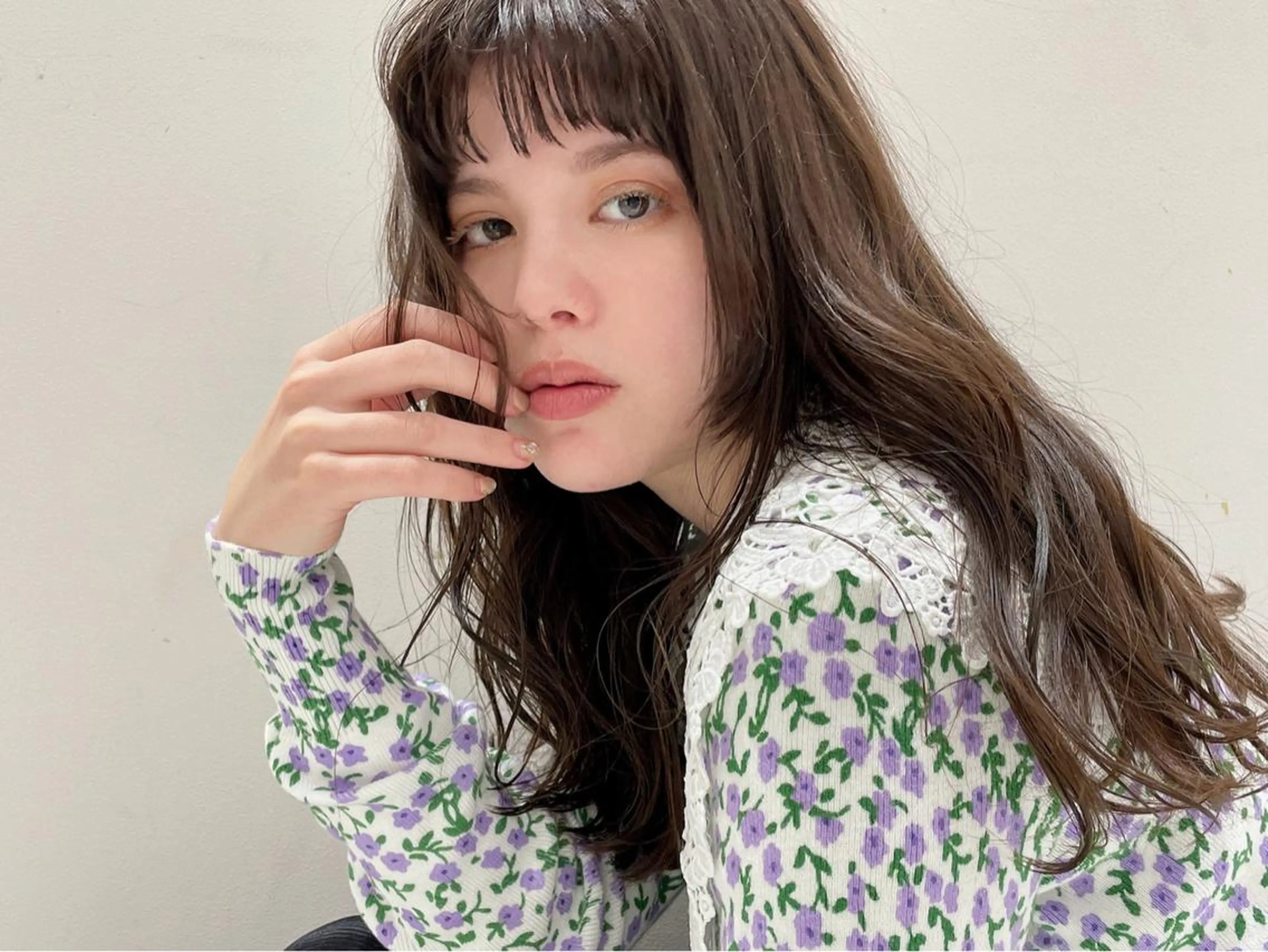 ロング カラー 梅田美容室 山崎海波のヘアスタイル